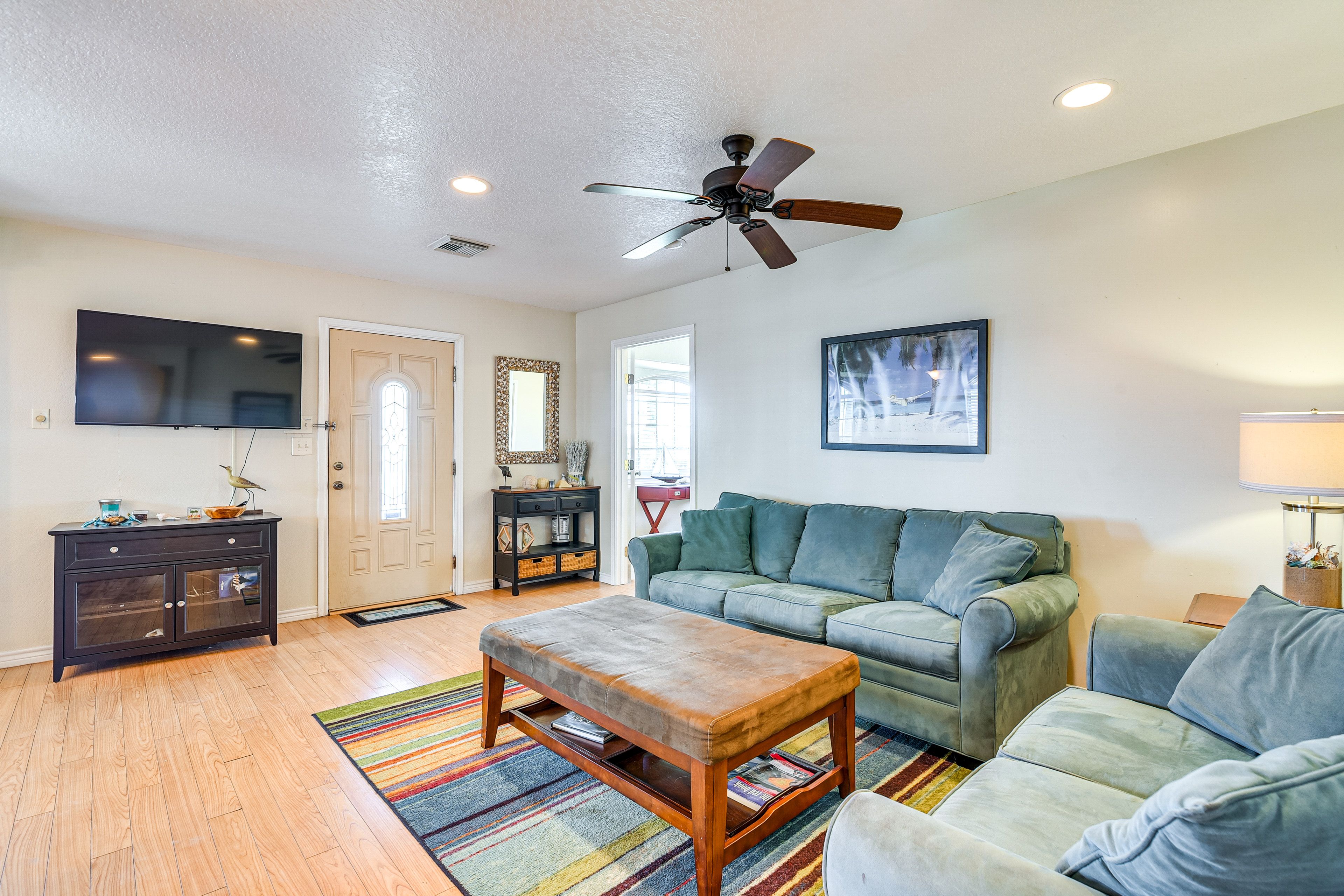Living Room | TV | Central A/C | Single-Story Home