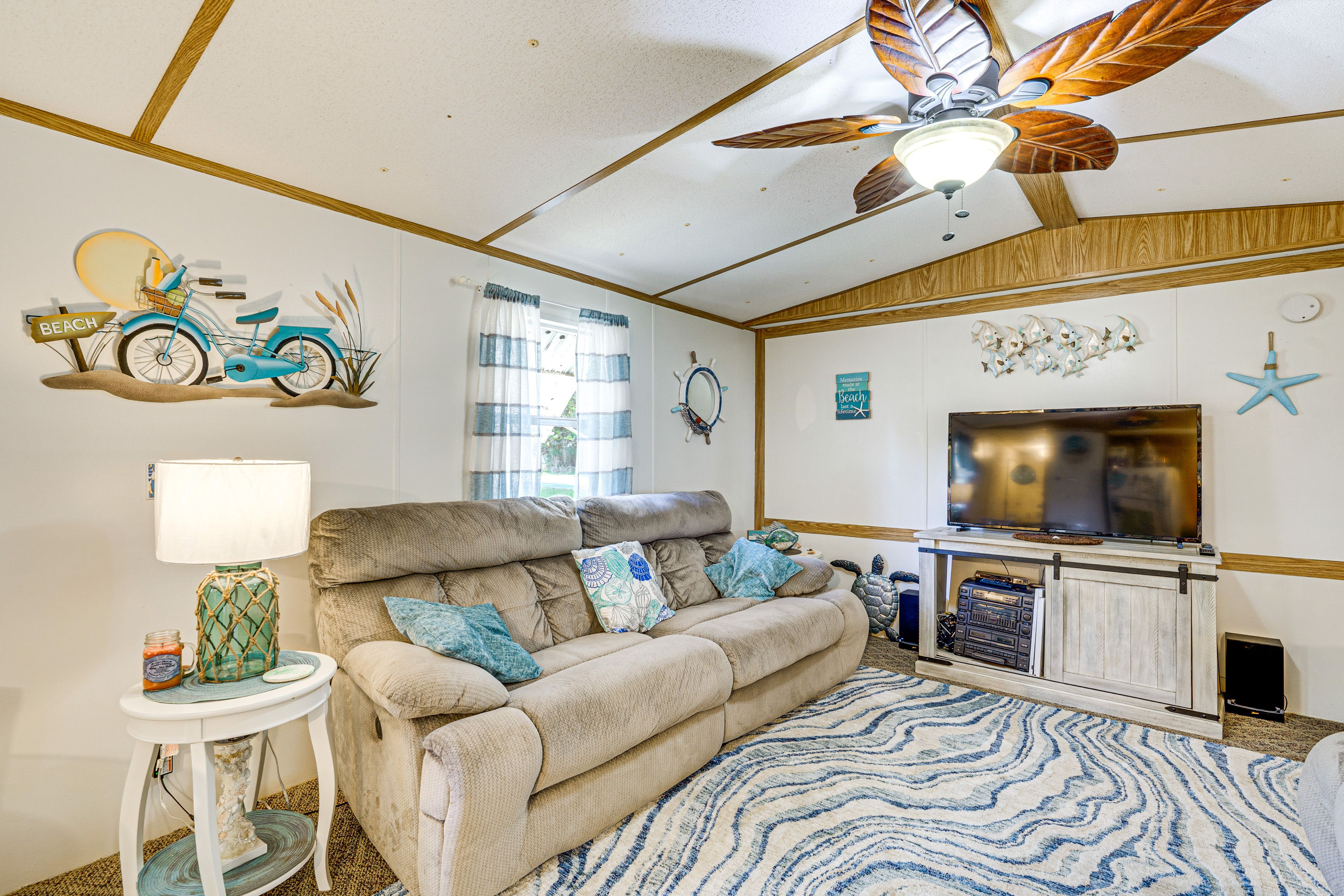 Living Room | TV | Central A/C | Single-Story Home