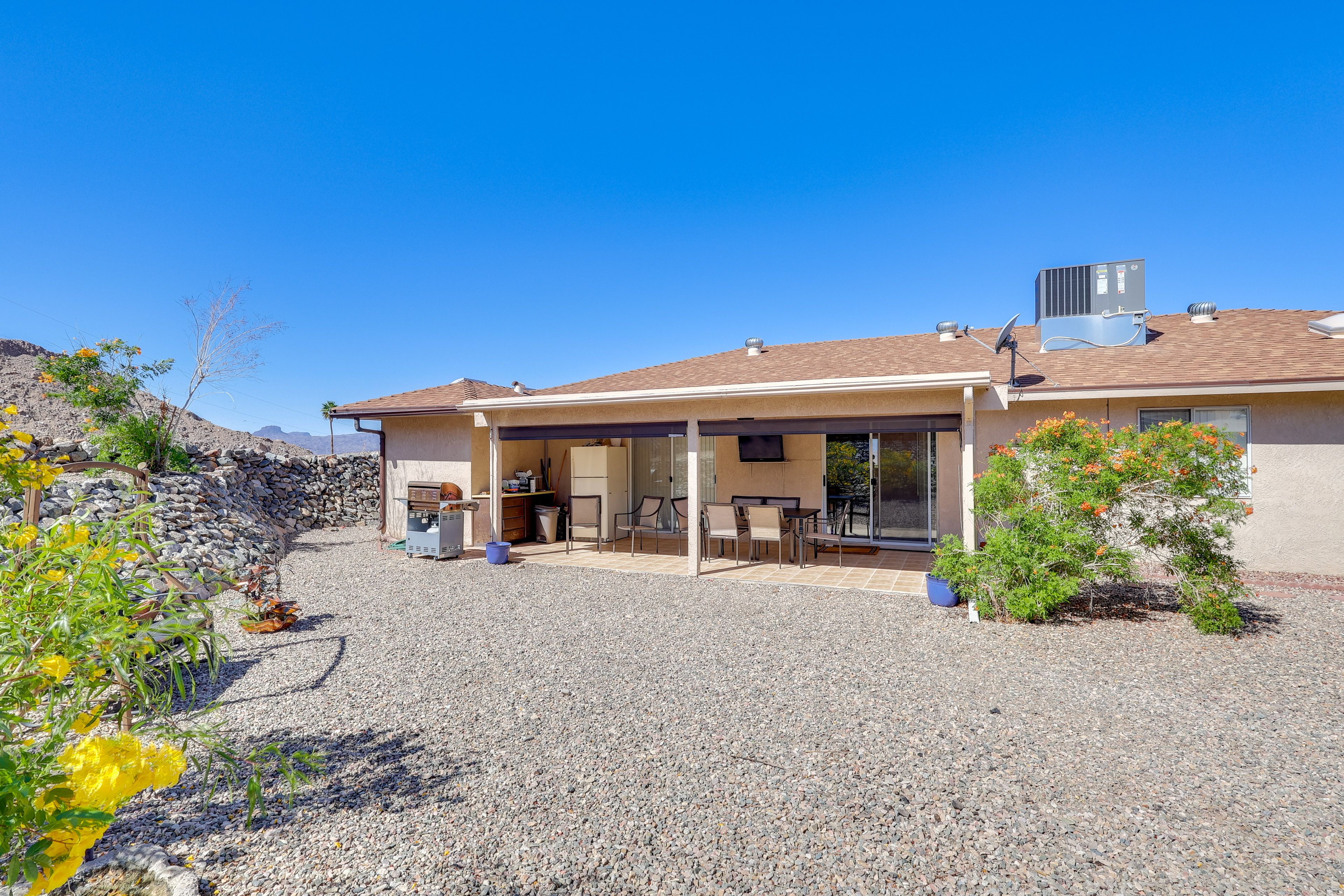 Backyard | Covered Patio | Gas Grill