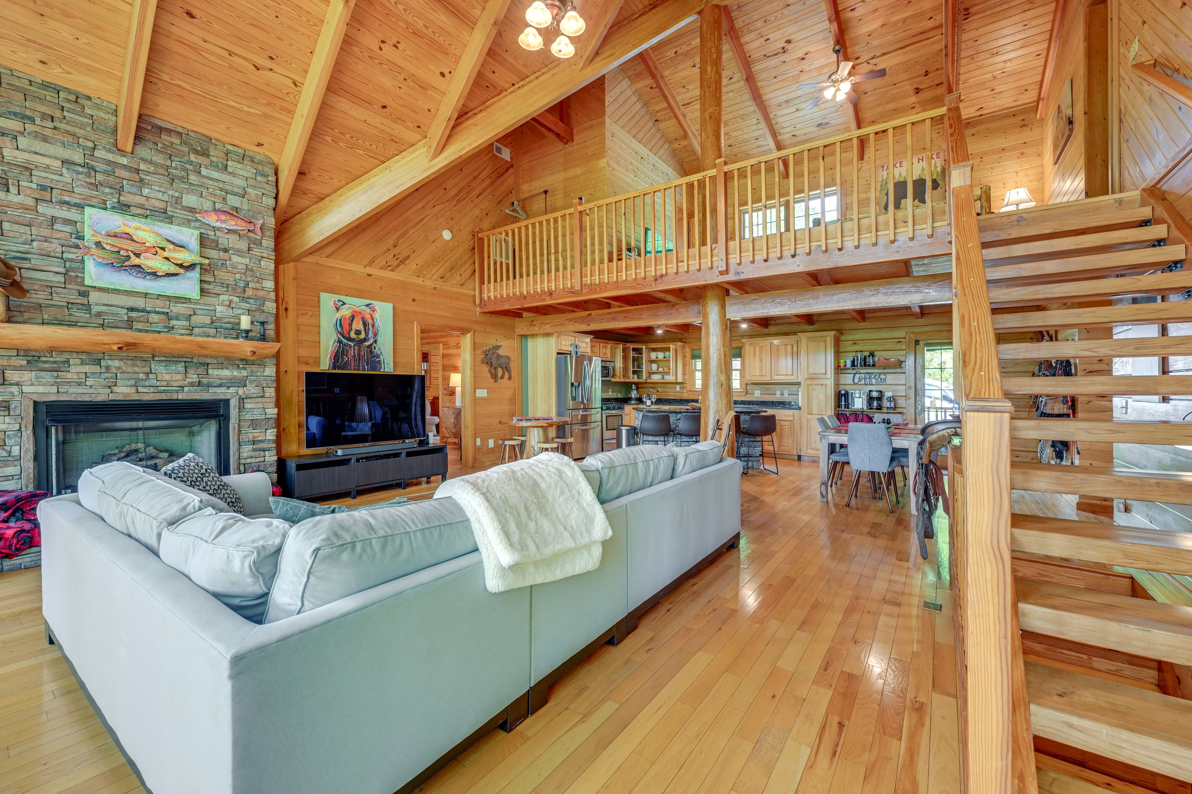 Living Room | Fireplace | Smart TV | Free WiFi | 2nd Floor