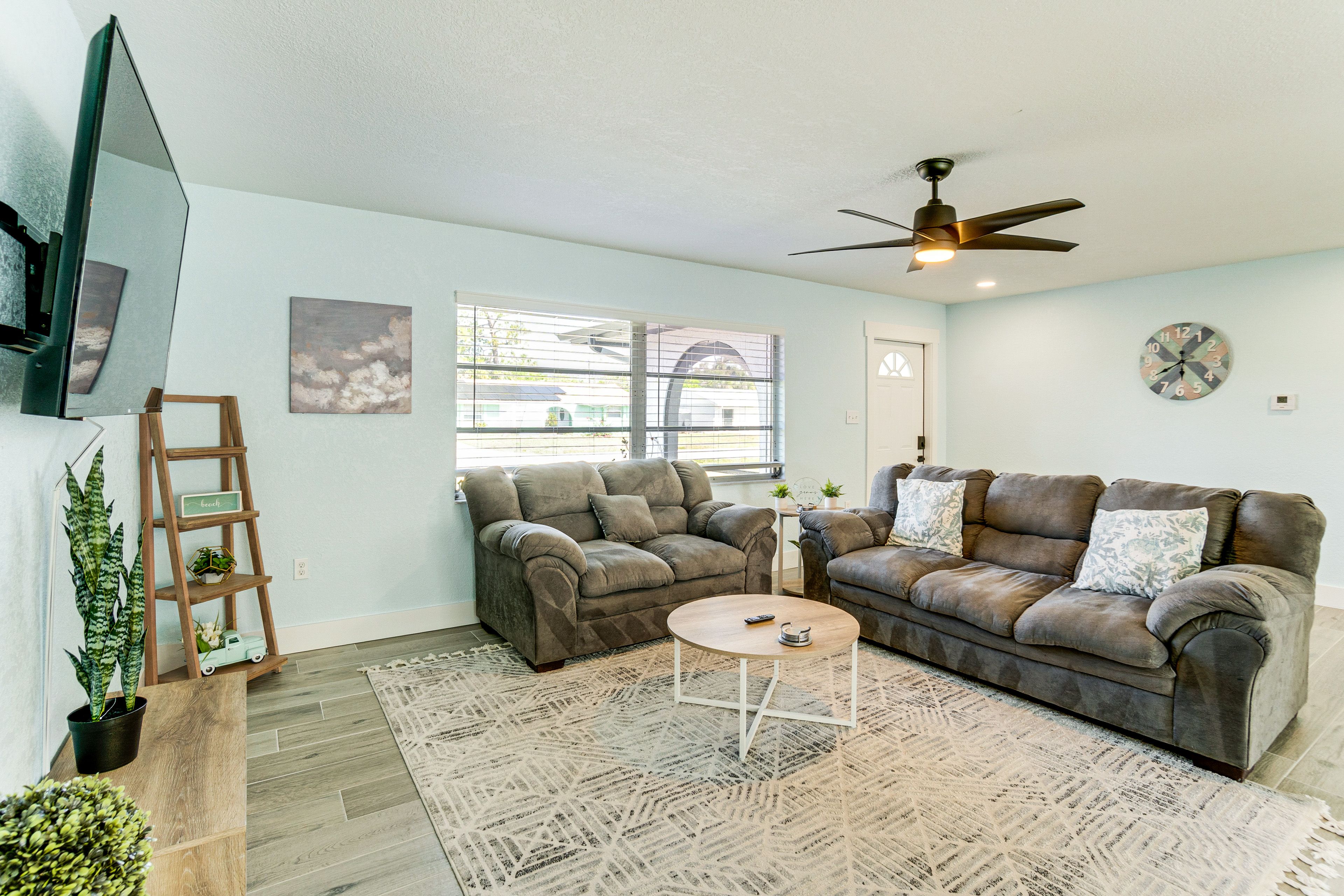 Living Room | Single-Story Home | Central A/C | Electric Heating