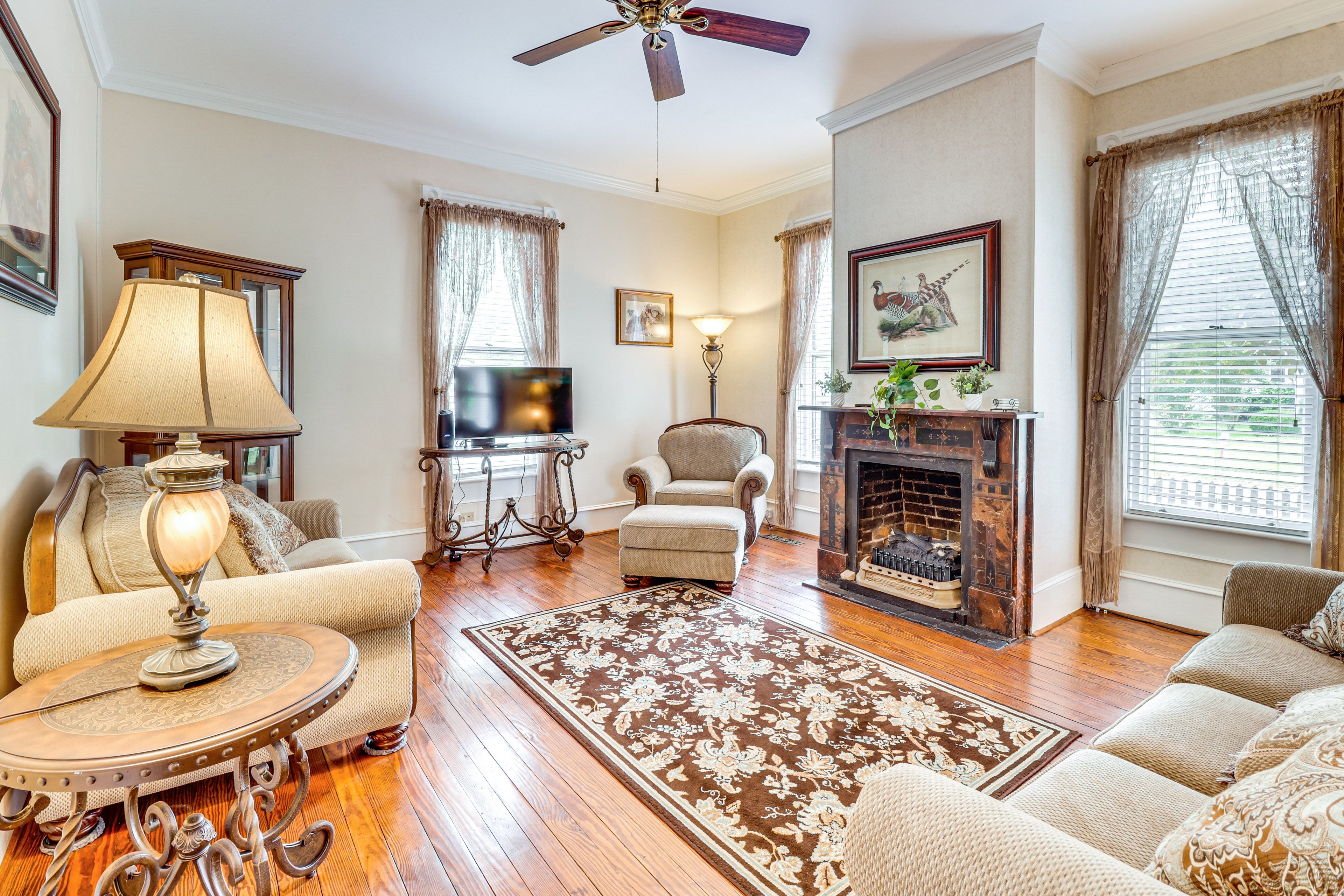 Living Room | 2-Story Home | Central A/C & Heat