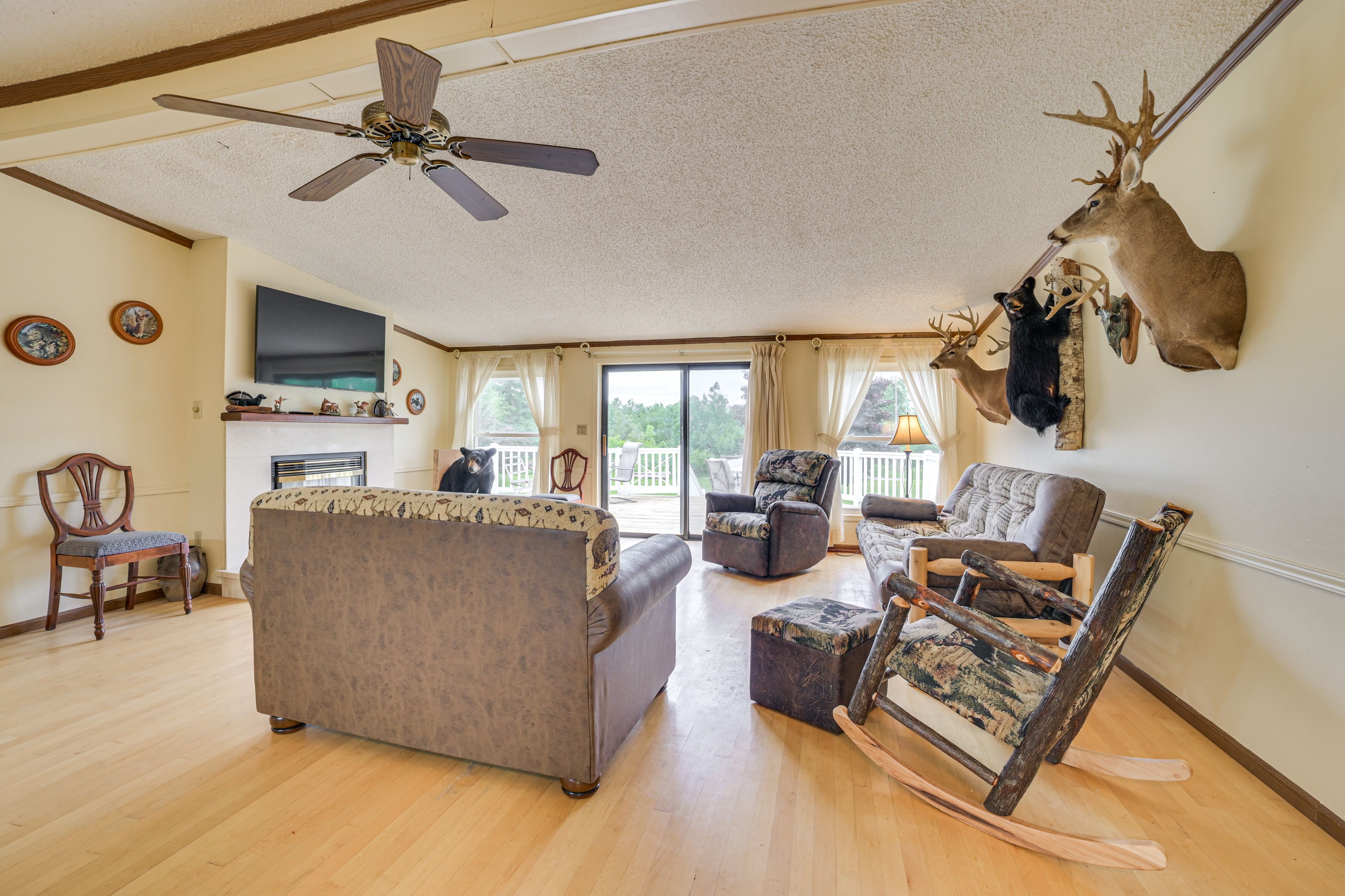 Living Room | Smart TV | Fireplace