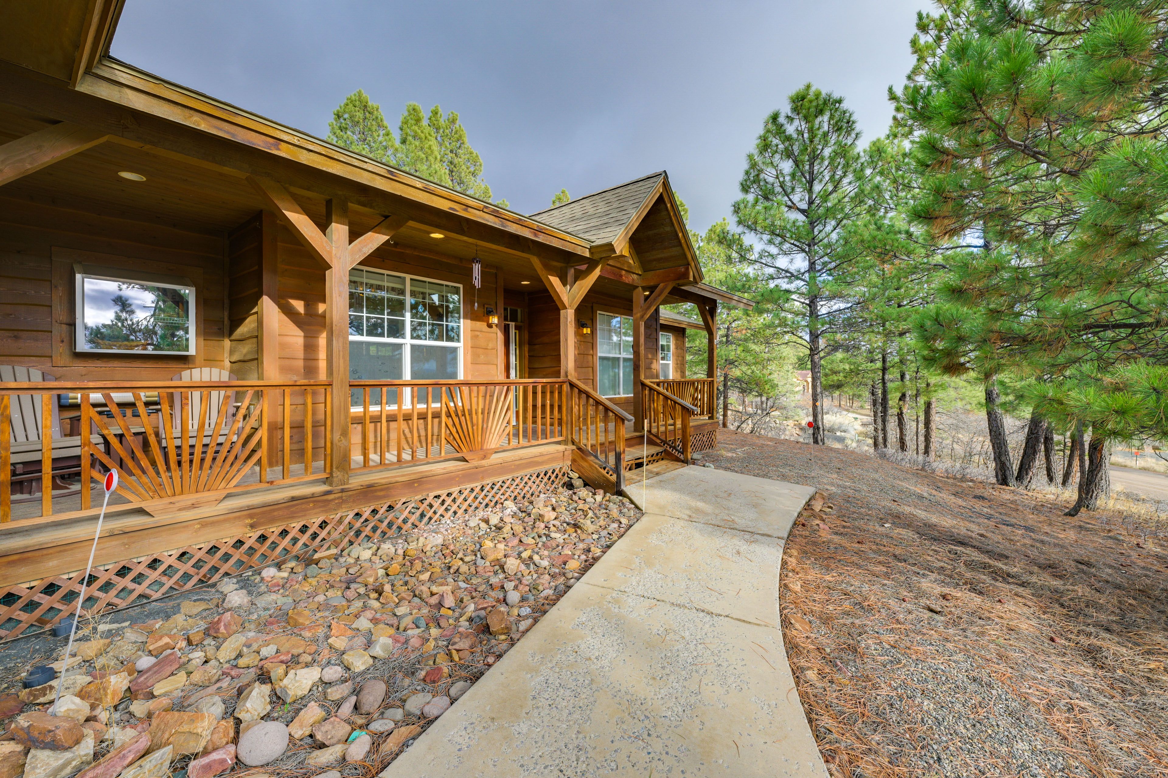 Pagosa Springs Vacation Rental | 3BR | 3BA | 2 Steps to Enter | 2,108 Sq Ft