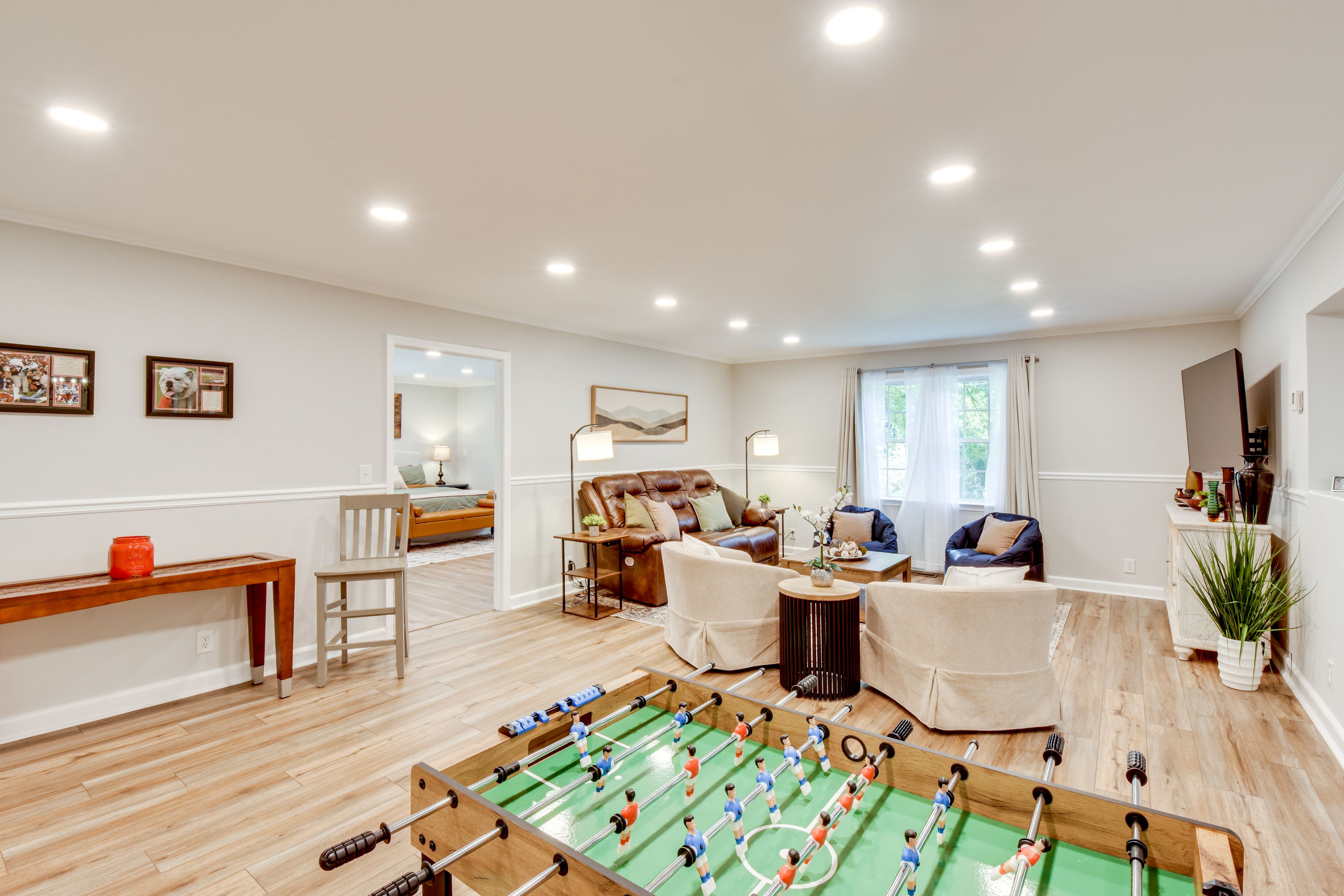 Living Room | Smart TV | Foosball | Board Games