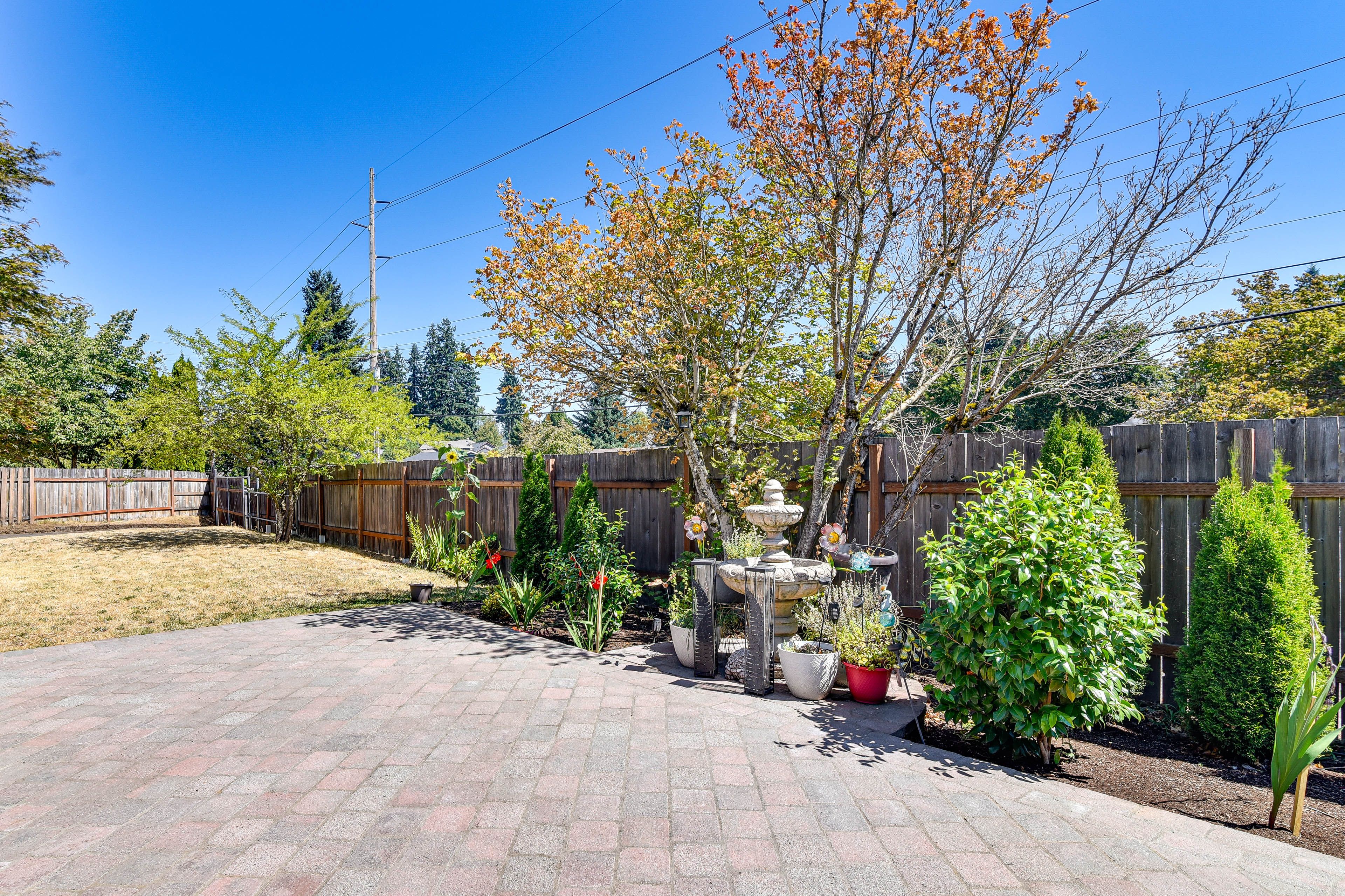 Patio | Fenced Backyard