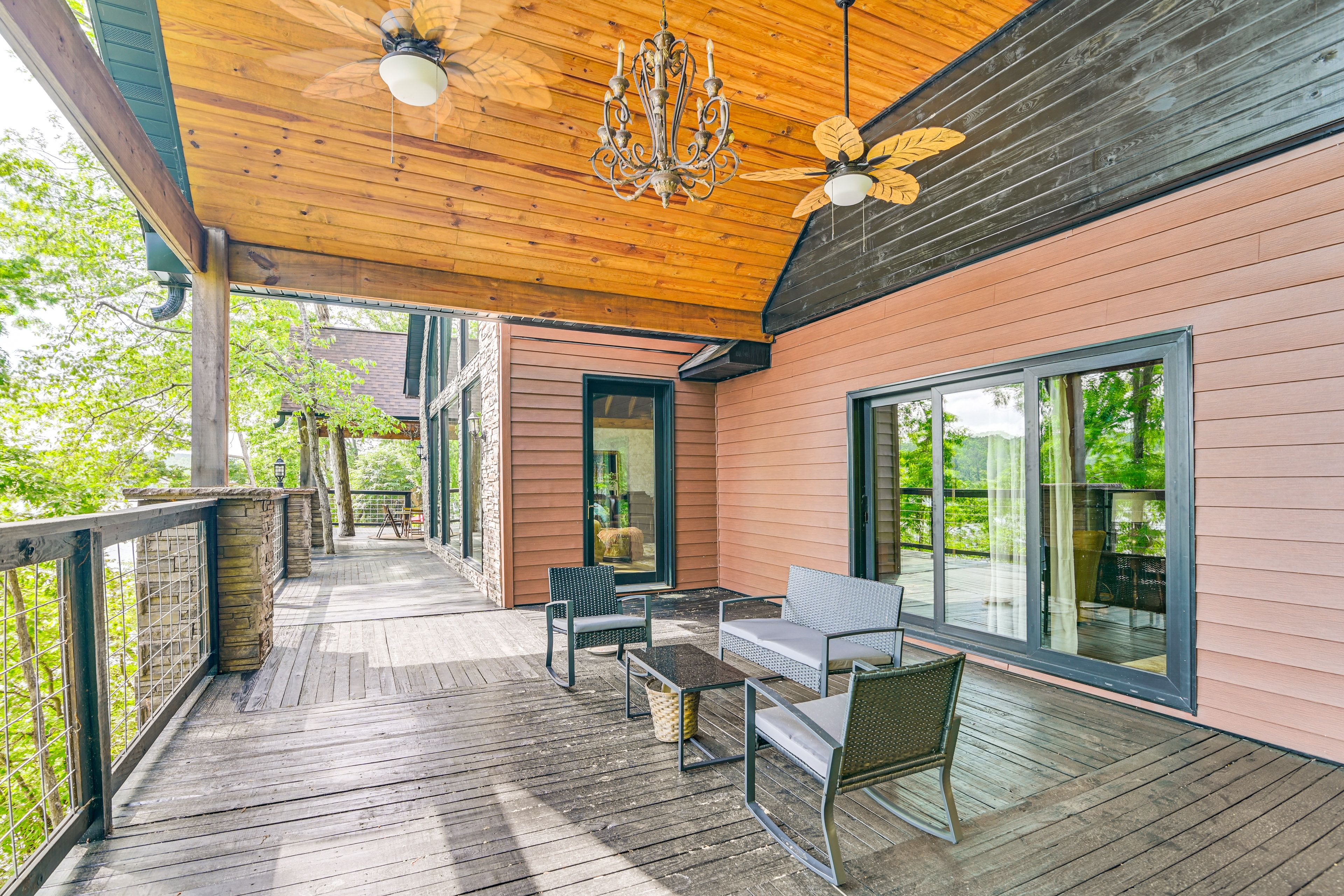 Upper-Level Deck | Lakefront View | Access From Living Room