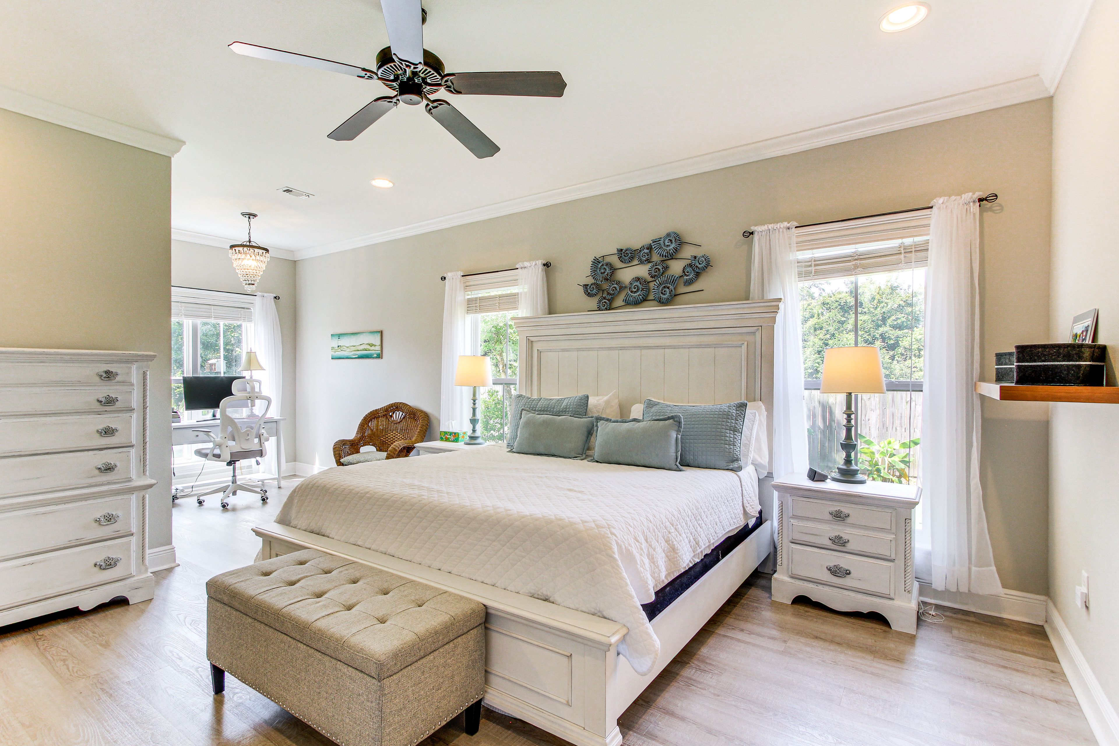 Bedroom 1 | King Bed | Linens Provided | Smart TV