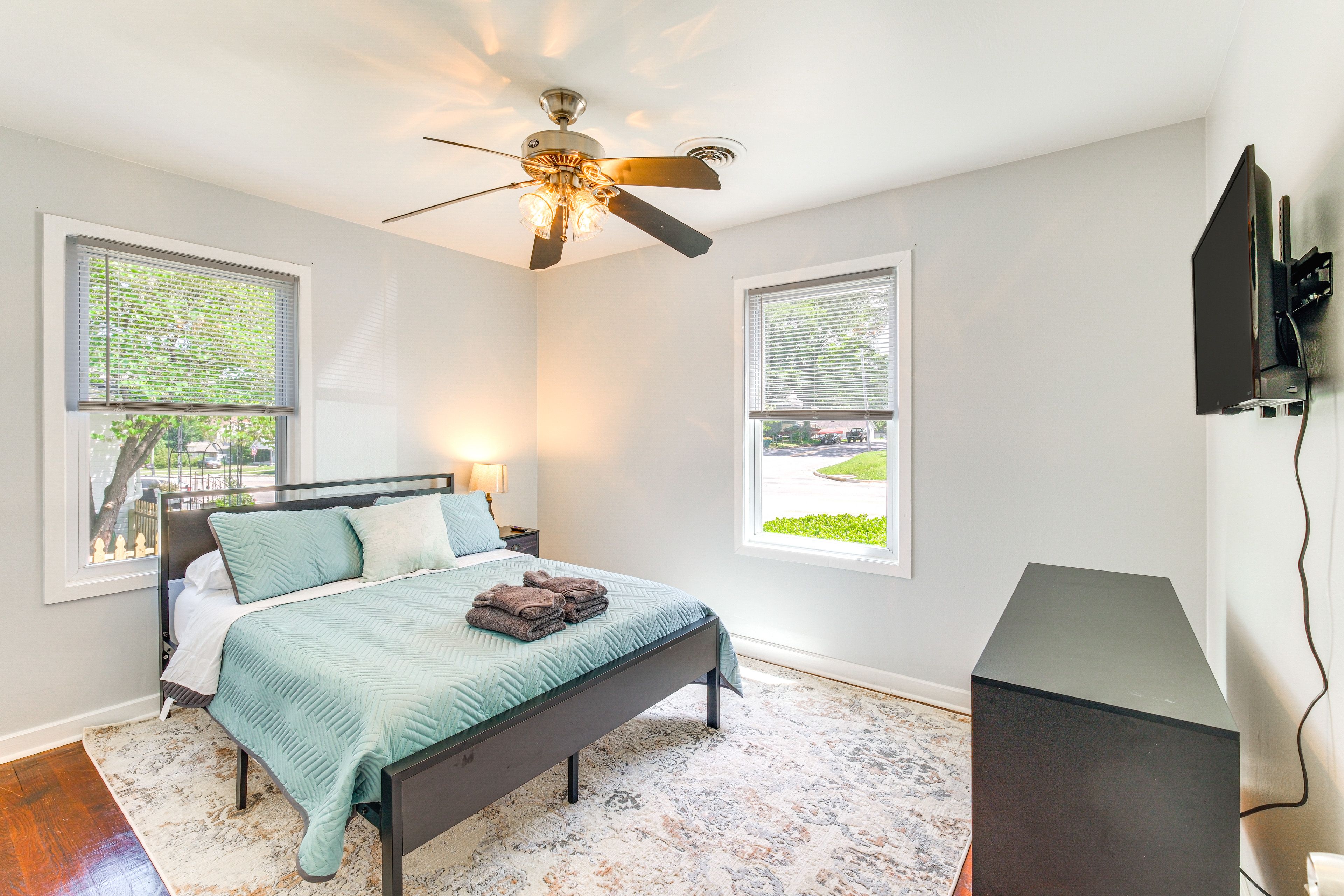 Bedroom 1 | Full Bed | Linens Provided | Flat-Screen TV
