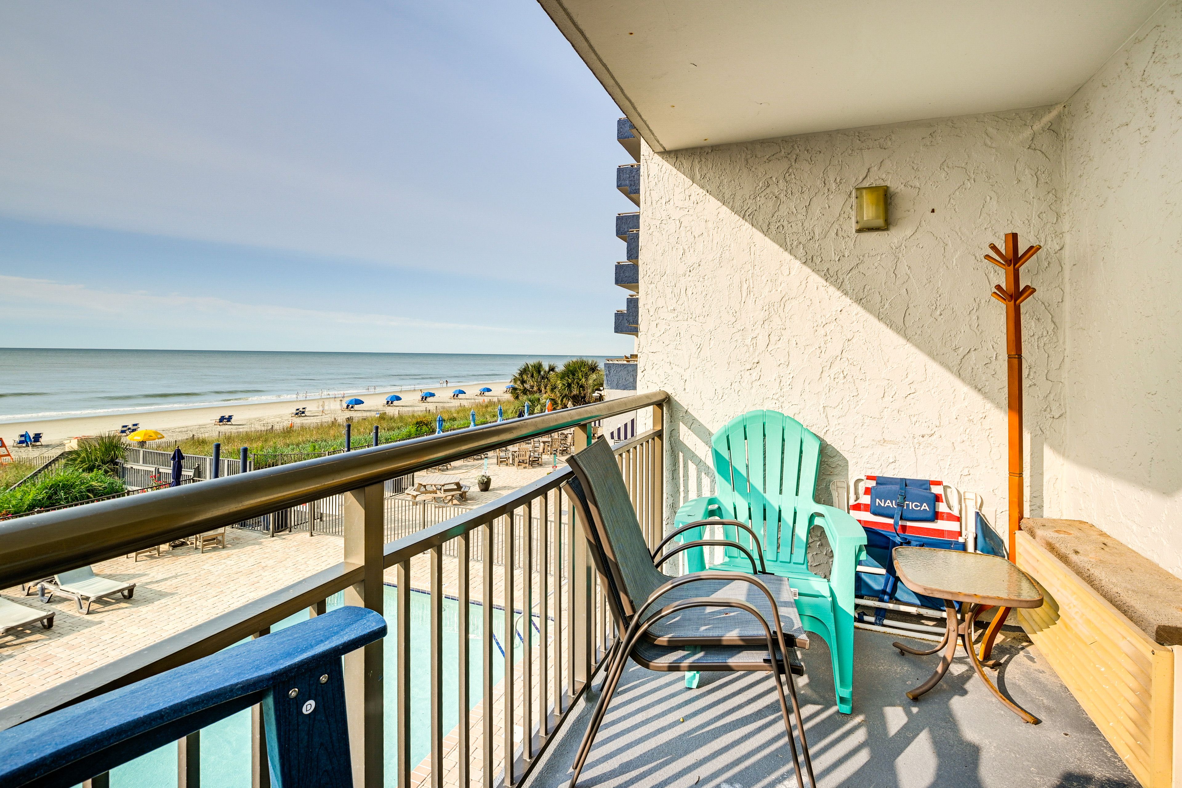 Balcony | Outdoor Seating | Ocean & Beach View