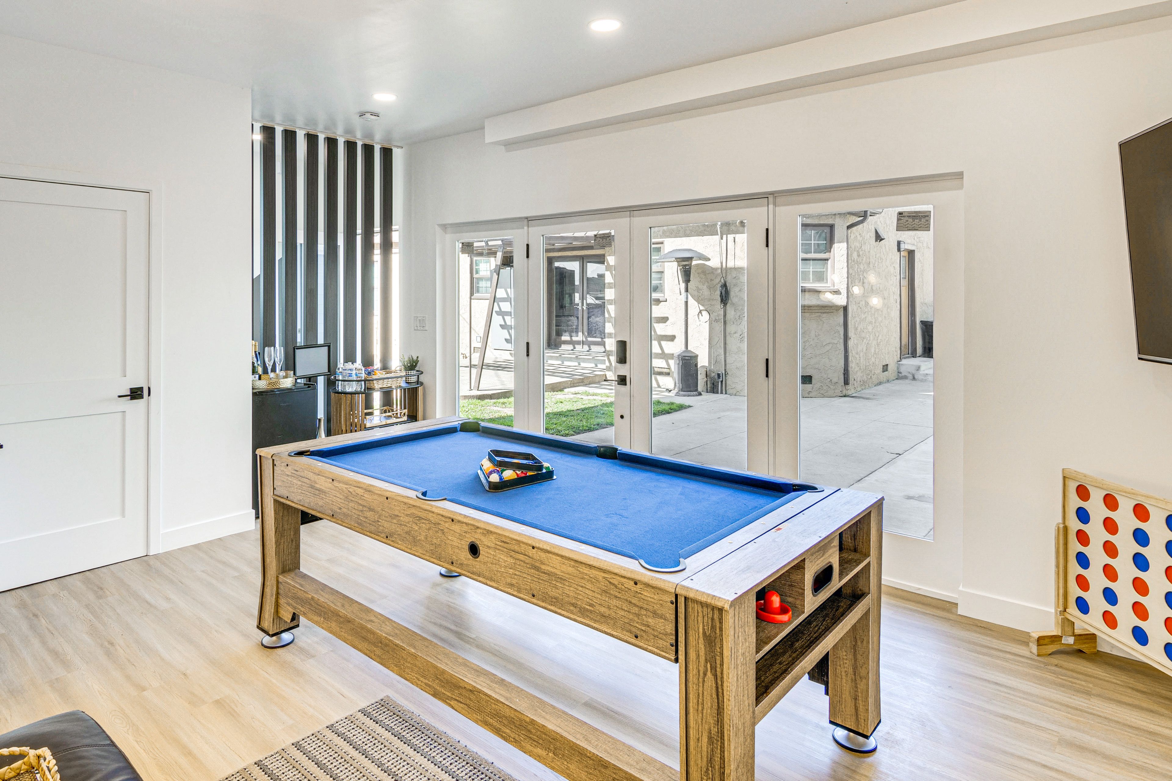 Game Room | 1st Floor | 3-in-1 Game Table | Smart TV | Mini Fridge