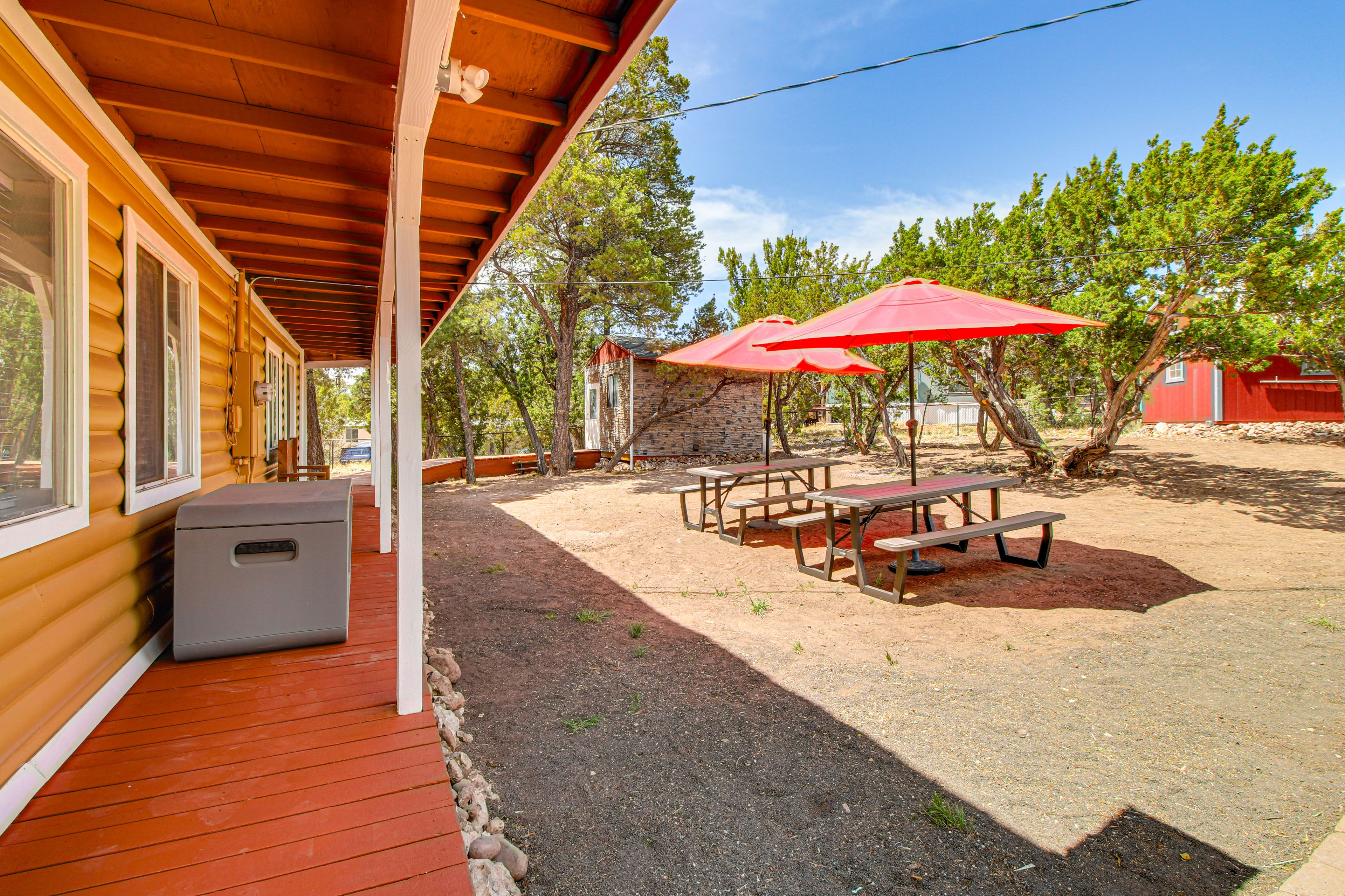 Fully-Fenced Yard | Picnic Tables | Fire Pit