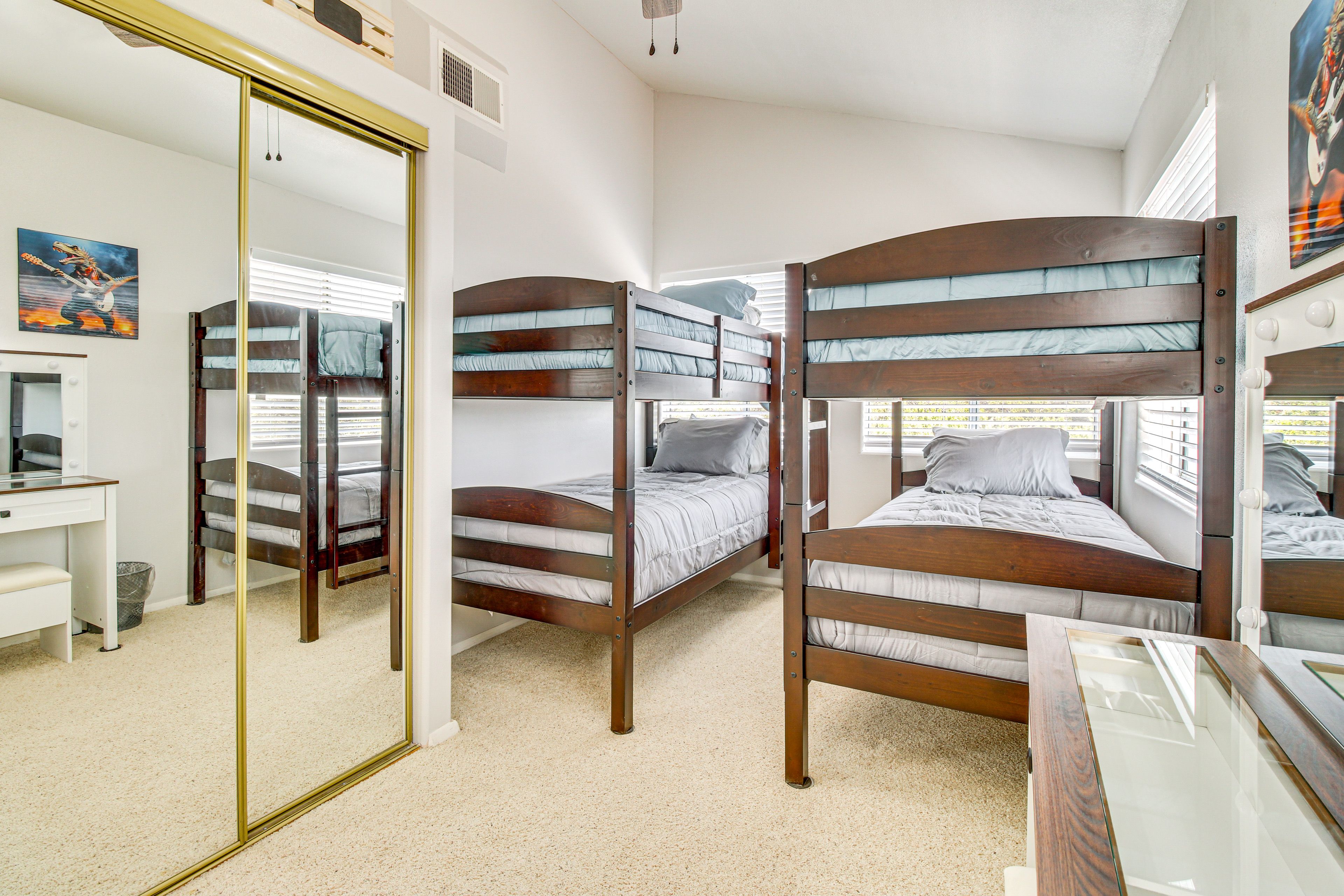 Bedroom 2 | 2 Twin Bunk Beds | 2nd Floor | Linens Provided