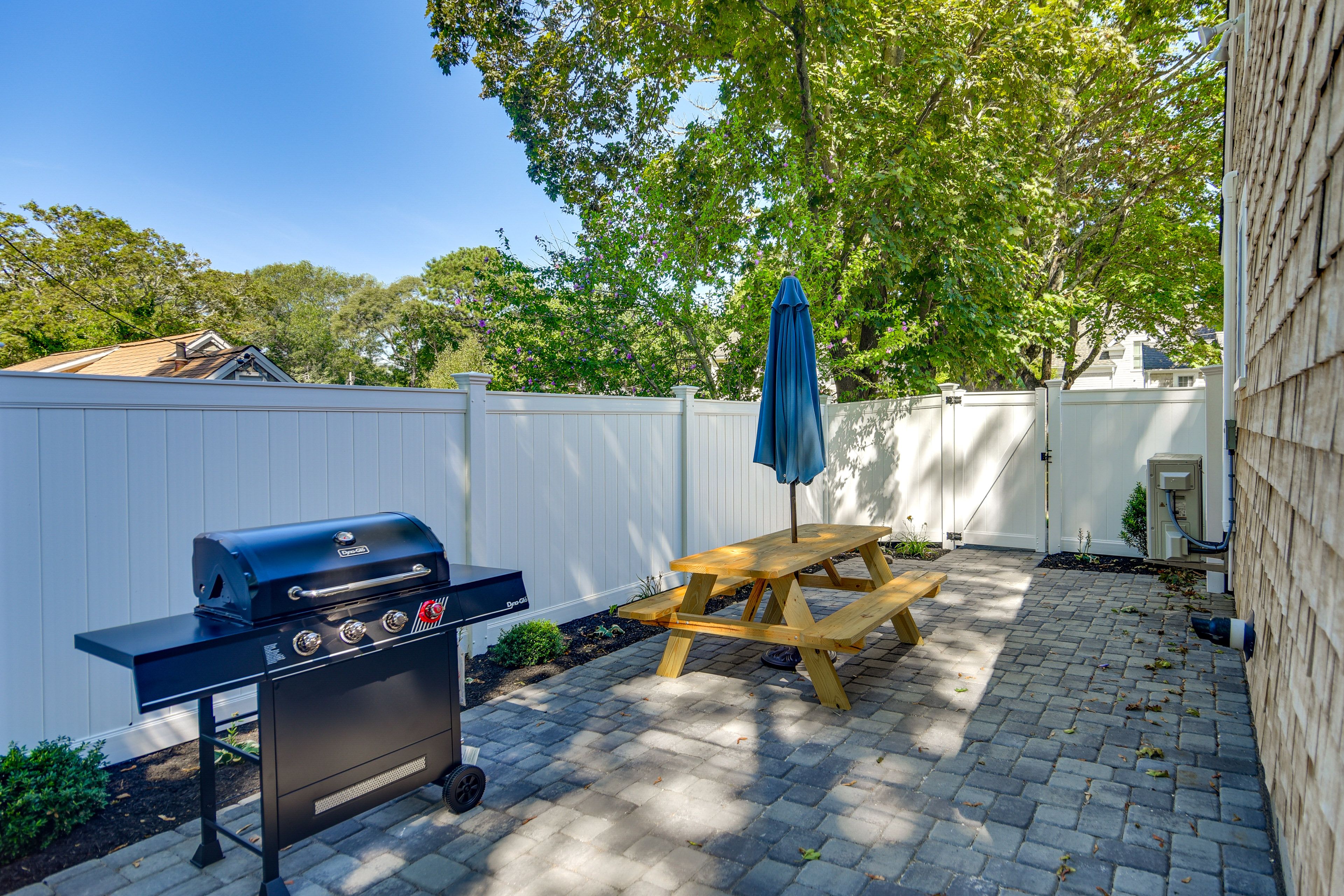 Fenced Yard | Gas Grill | Picnic Area