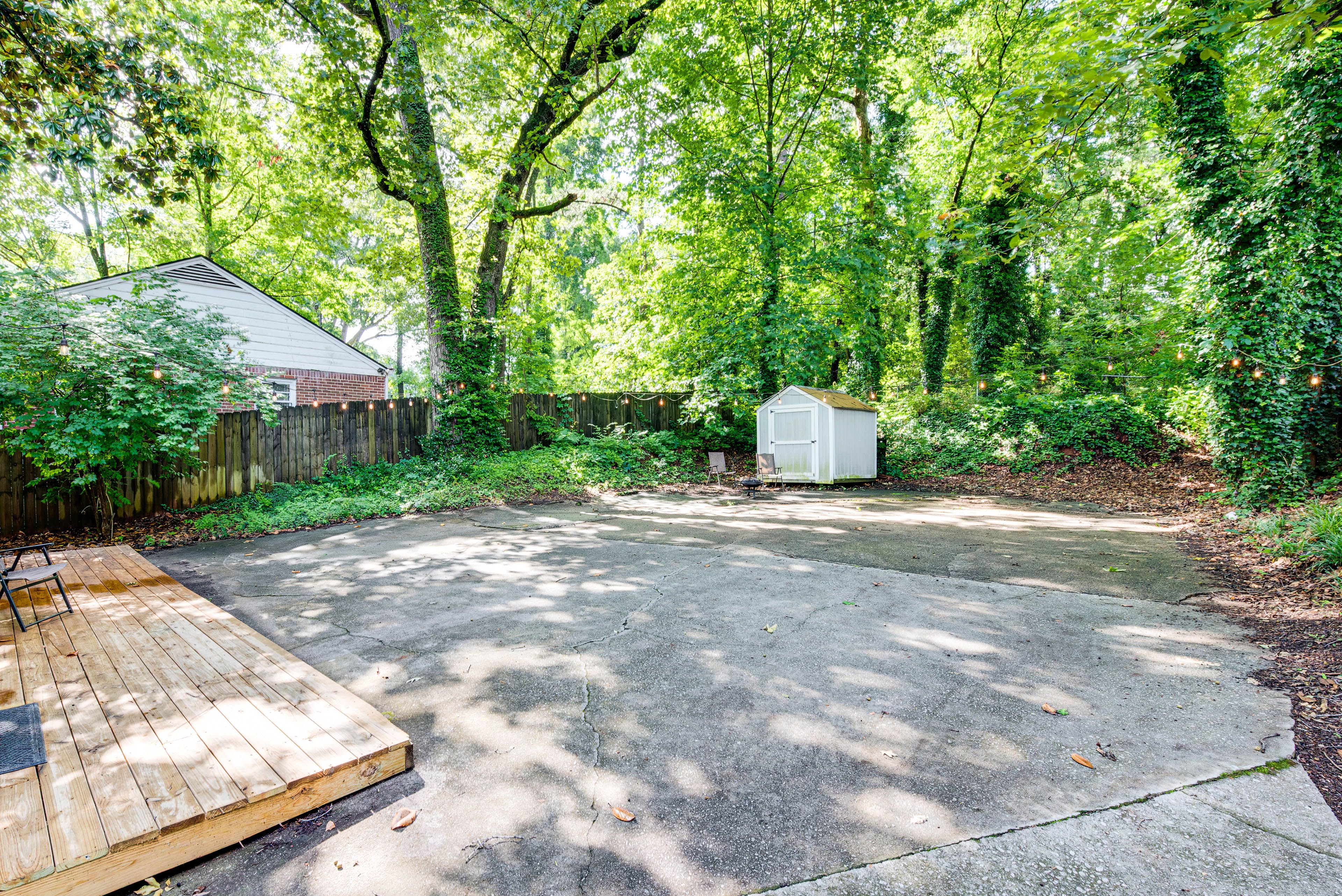 House Exterior | Deck & Patio w/ Seating | Fire Pit | Private Backyard