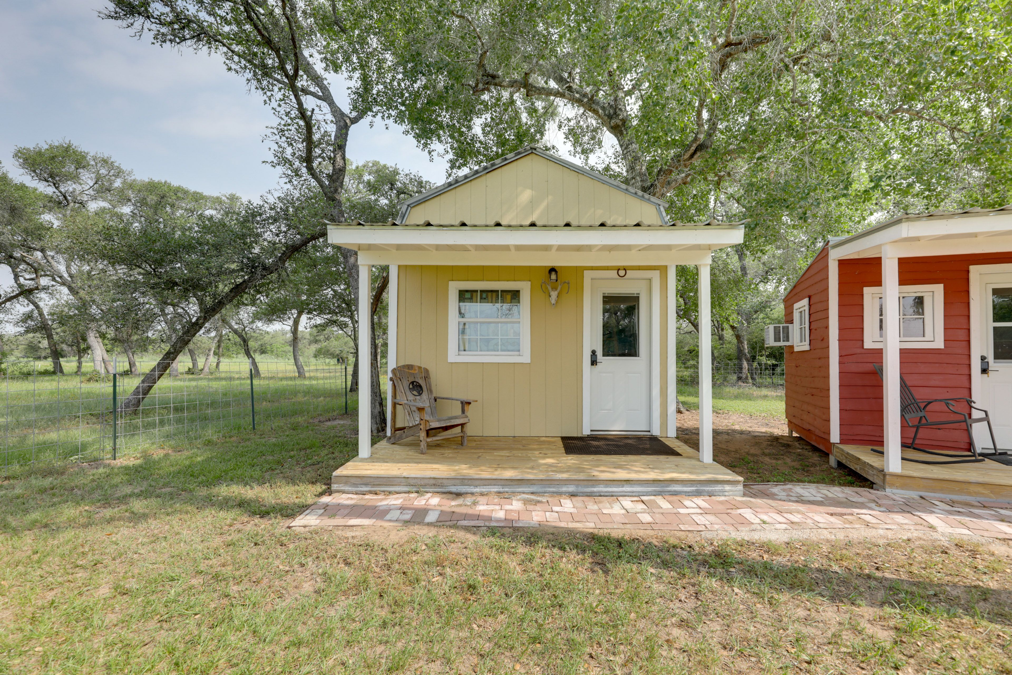 Bedroom 3 (Detached Cabin) | Hideaway | 2-Story Cabin | Front Porch w/ Seating