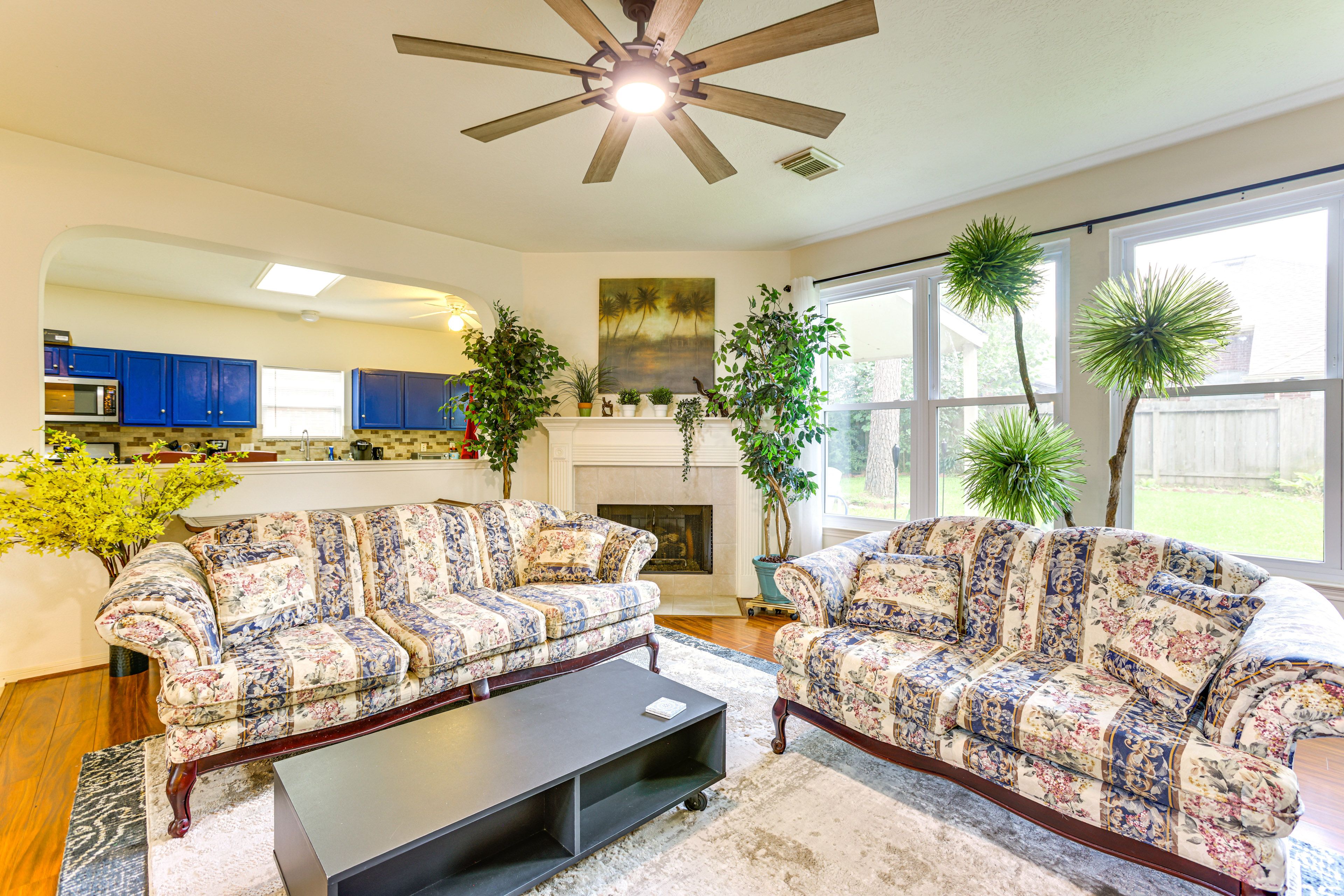 Main Living Area | Smart TV w/ Cable | Gas Fireplace | 1st Floor