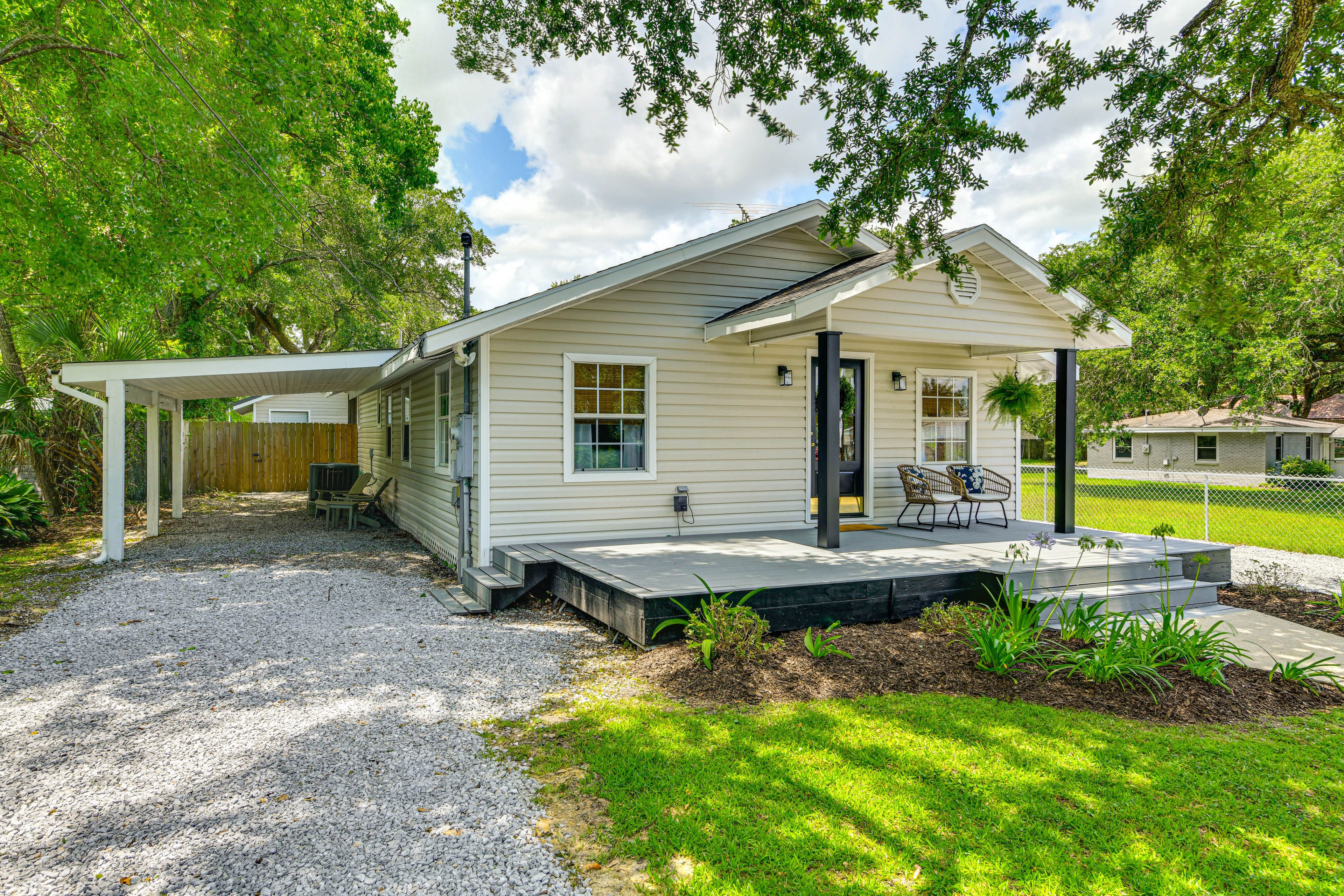 Cottage Exterior | Parking | 2 Driveways (4 Vehicles)