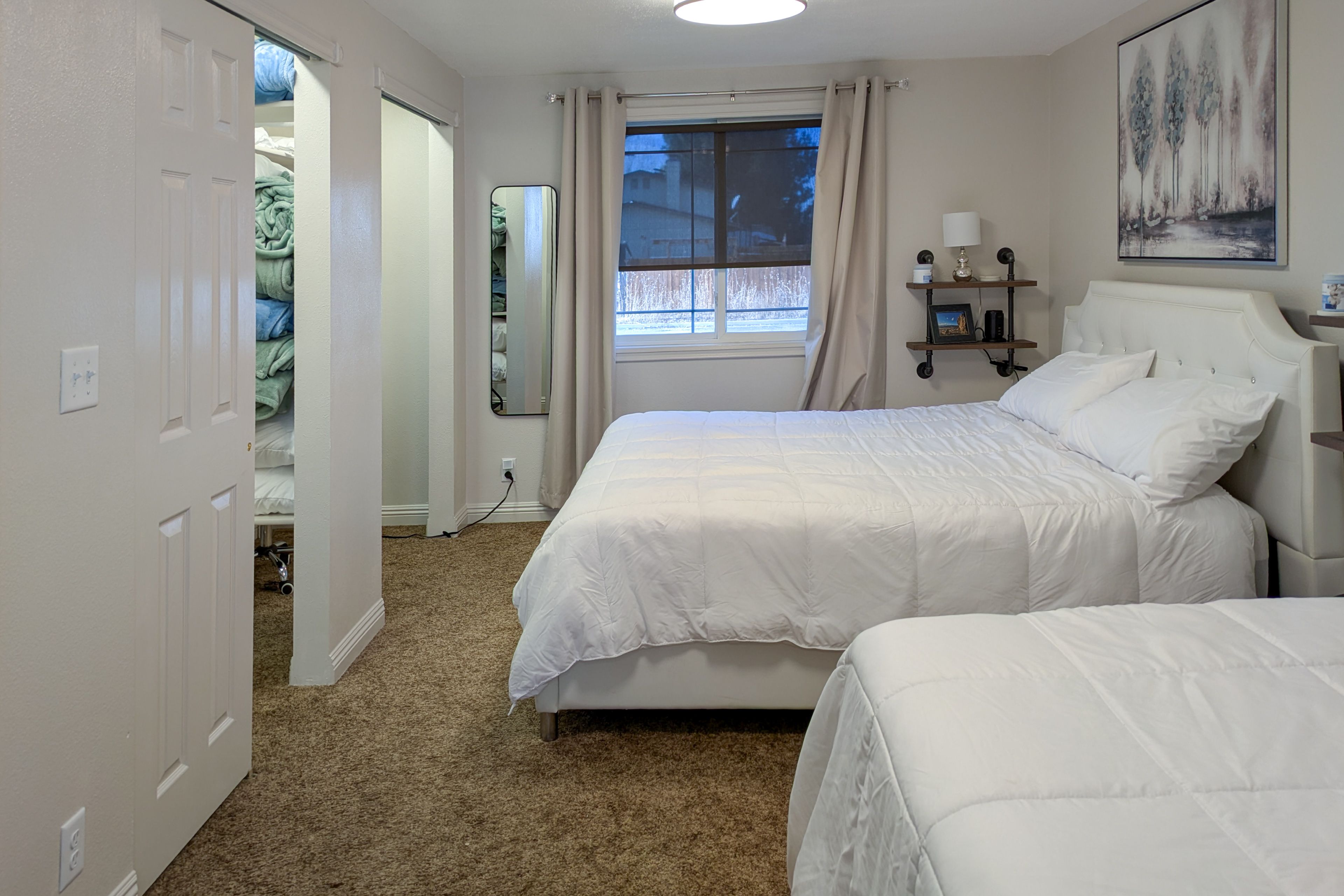 Bedroom 2 | King Bed | Queen Bed | Laptop Workspace