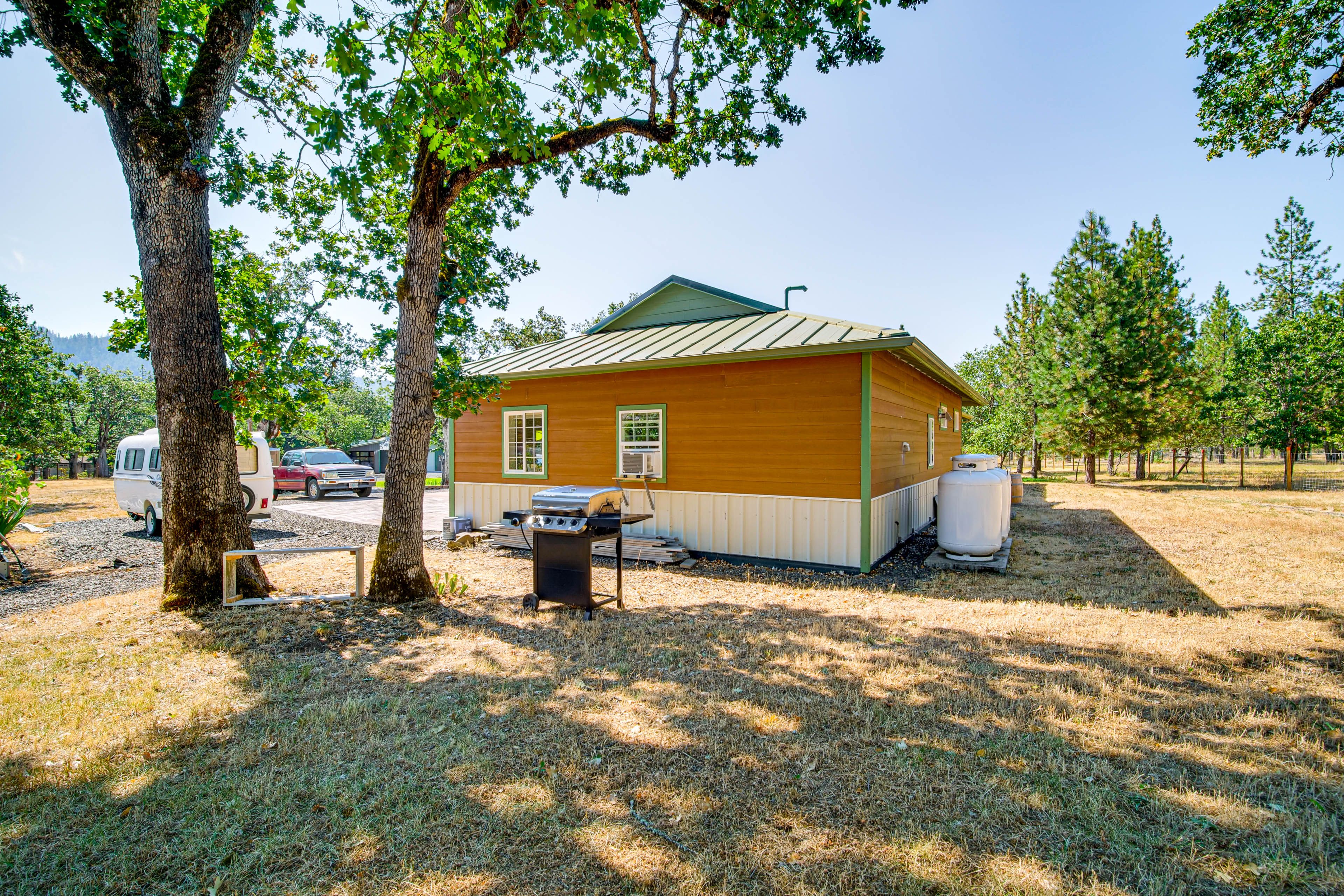 Exterior | Gas Grill | Fenced Yard | Trail Access | Mountain Views