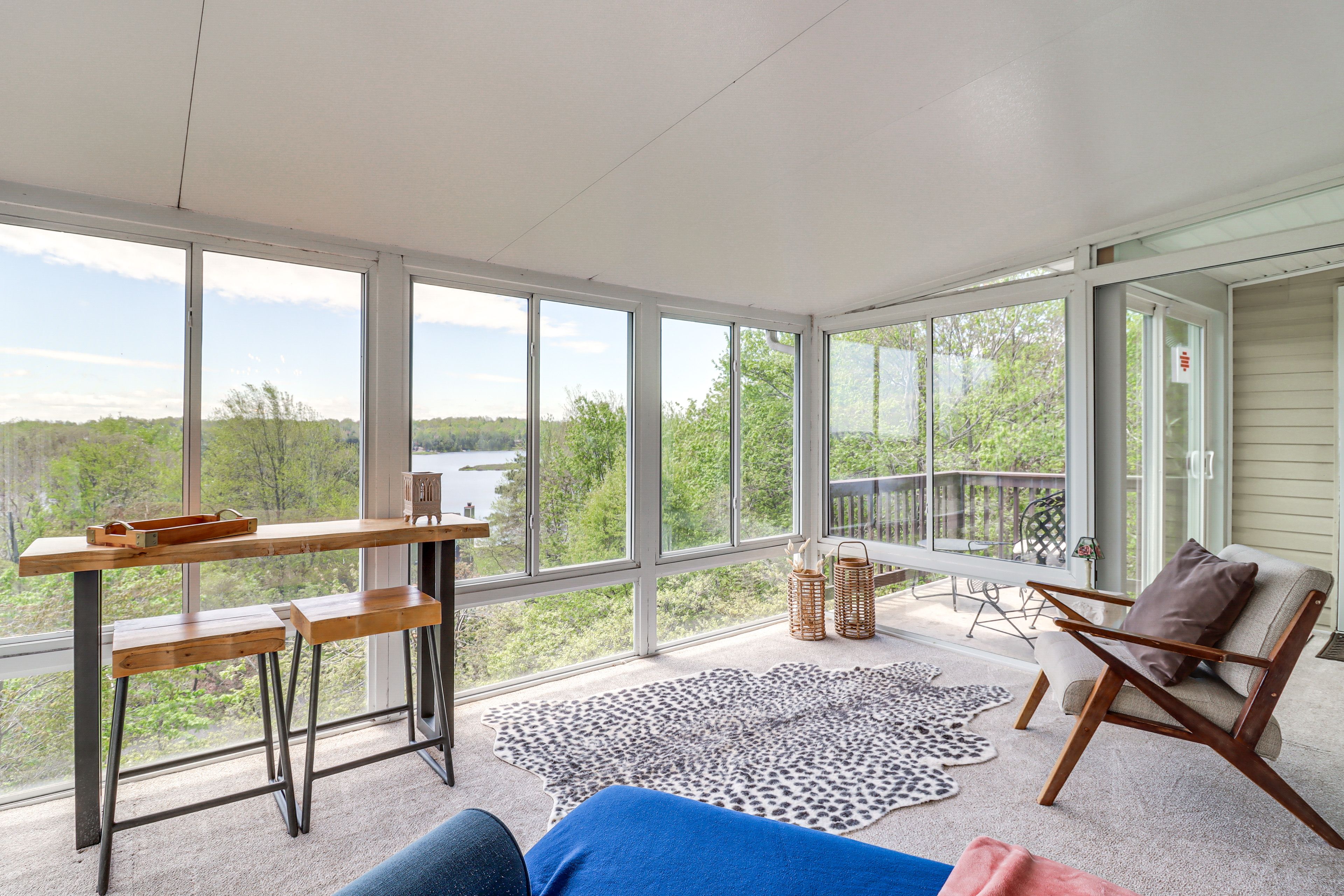 Sunroom | 2nd Floor | Laptop-Friendly Workspace | Free WiFi | Lake Views