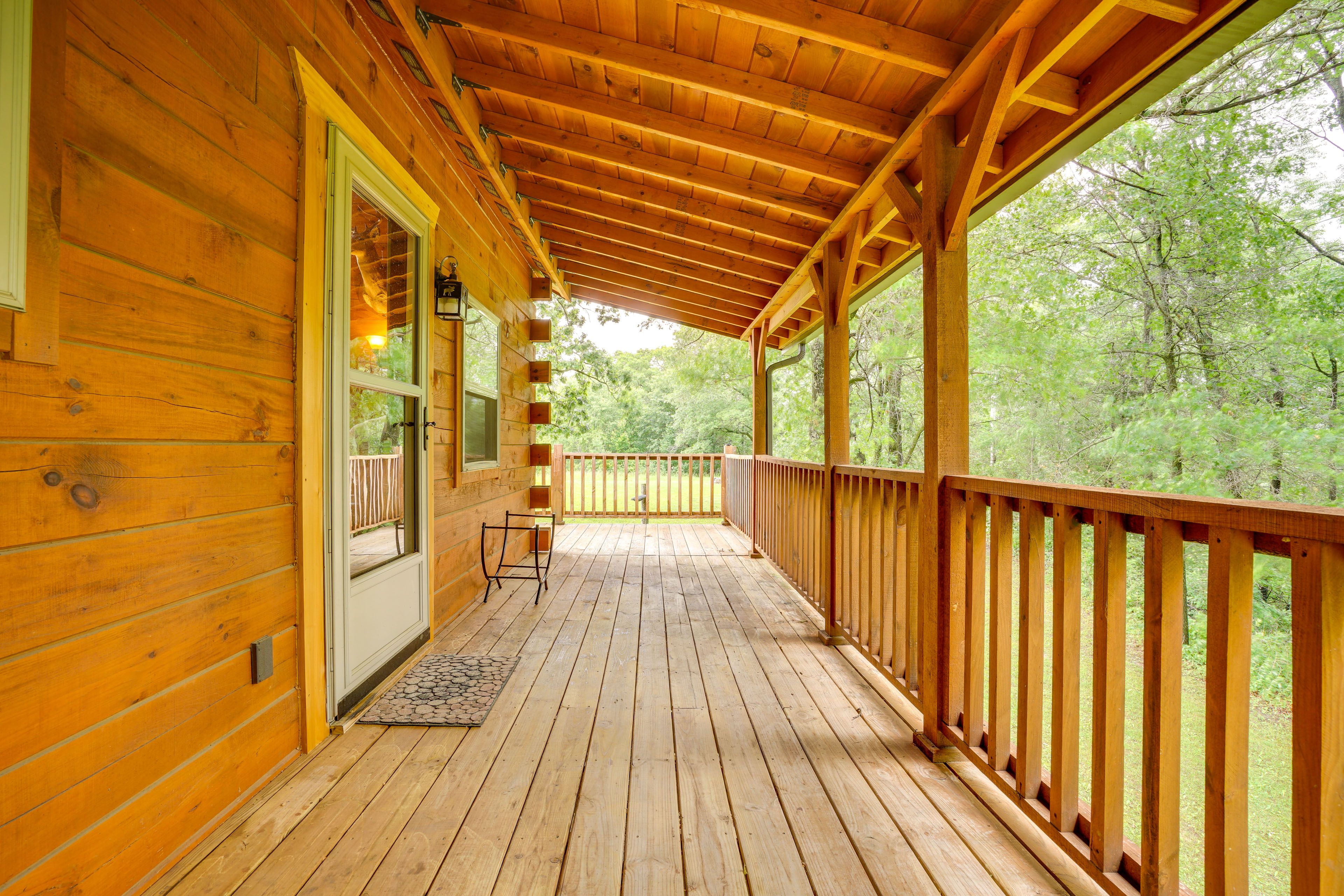 Wraparound Deck | Gas Grill | Rocking Chairs