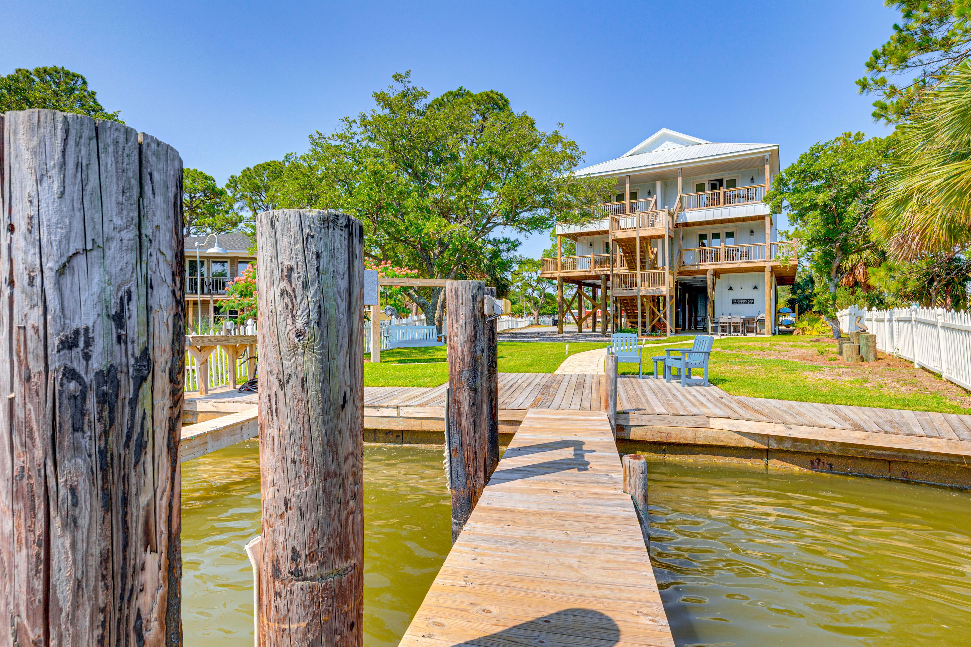 Dauphin Island Vacation Rental | 1BR | 1BA | 800 Sq Ft | Stairs to Enter