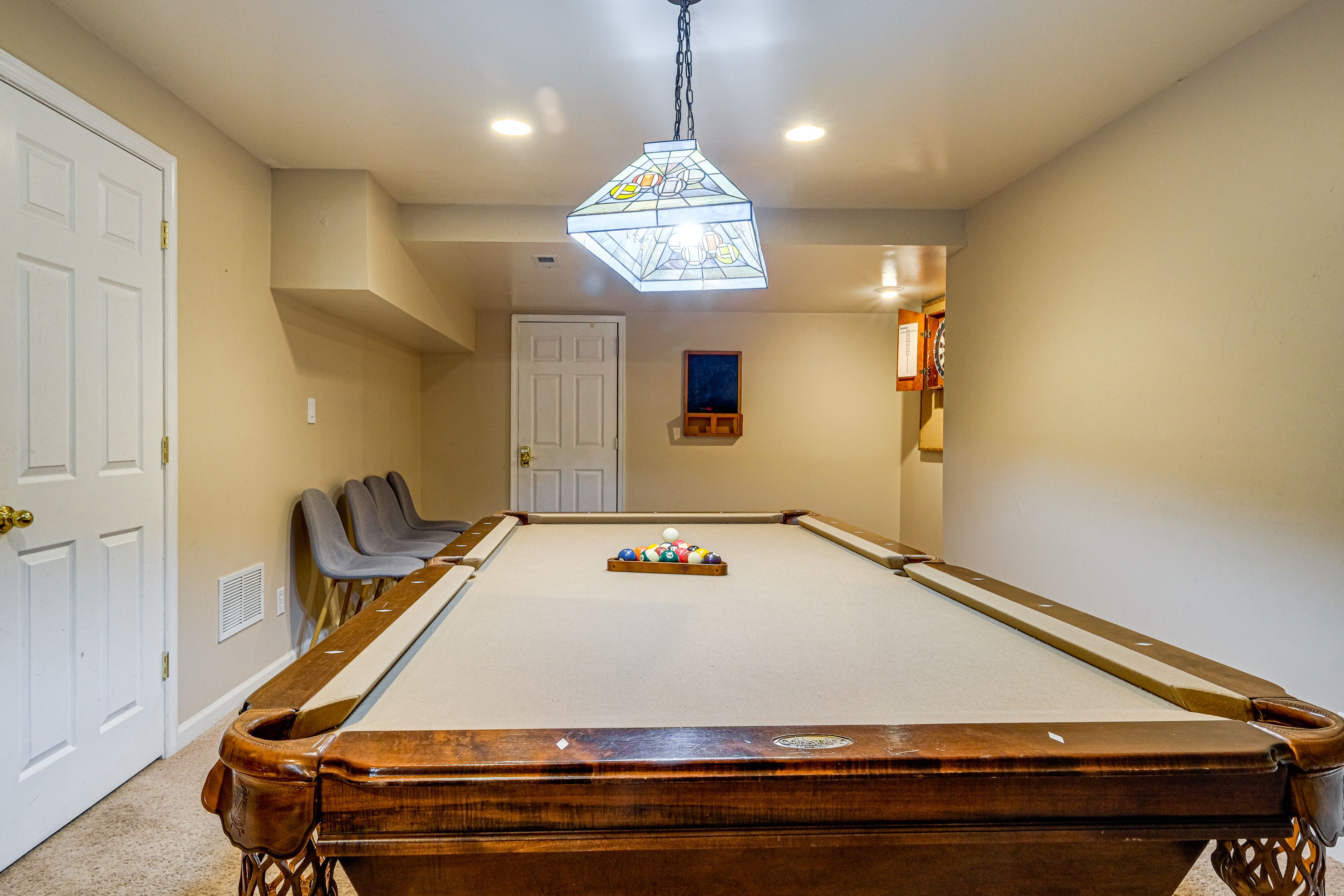 Game Room | Wet Bar | 2-Story Home w/ Basement | Basement Level