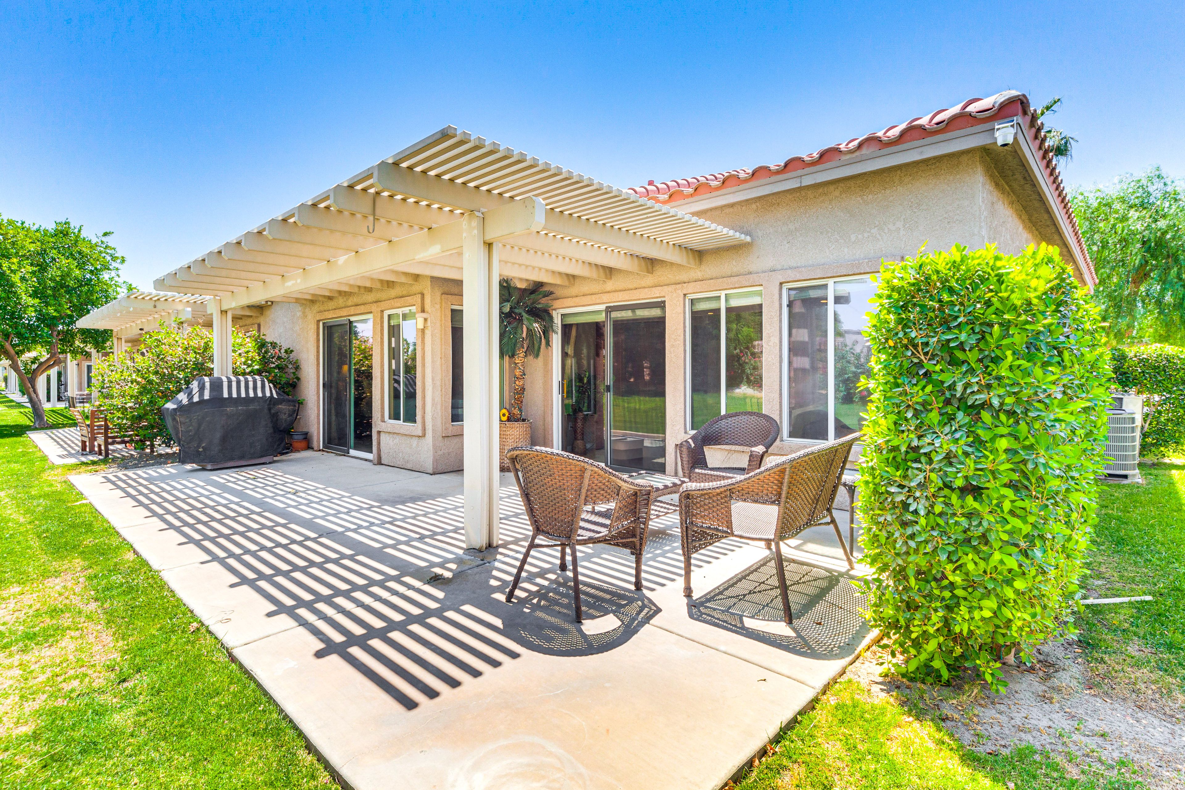 Private Patio | Single-Story Condo | 4 Mi to Fantasy Springs Casino