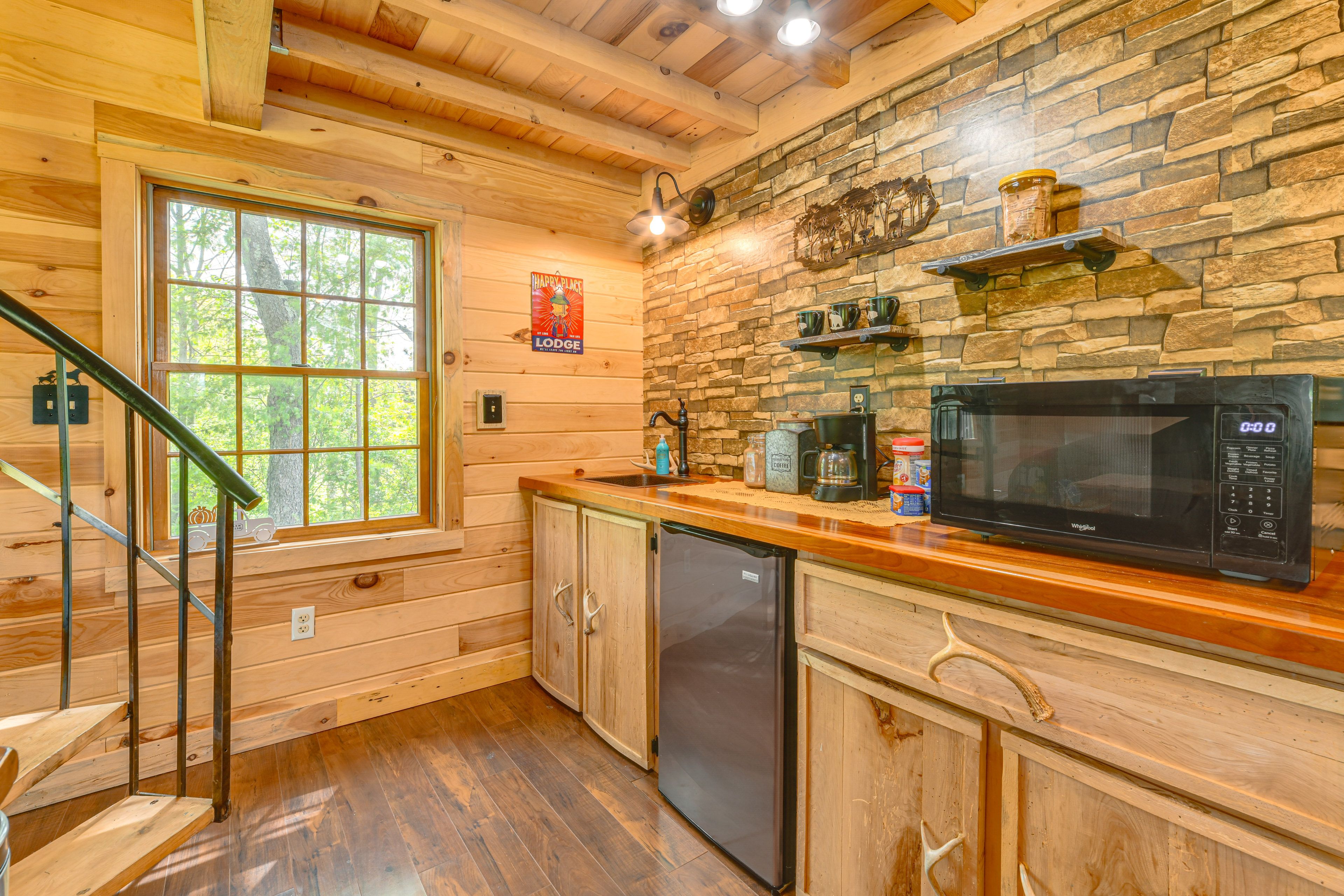 Kitchenette | 1st Floor | Mini Fridge | Drip Coffee Maker | Microwave