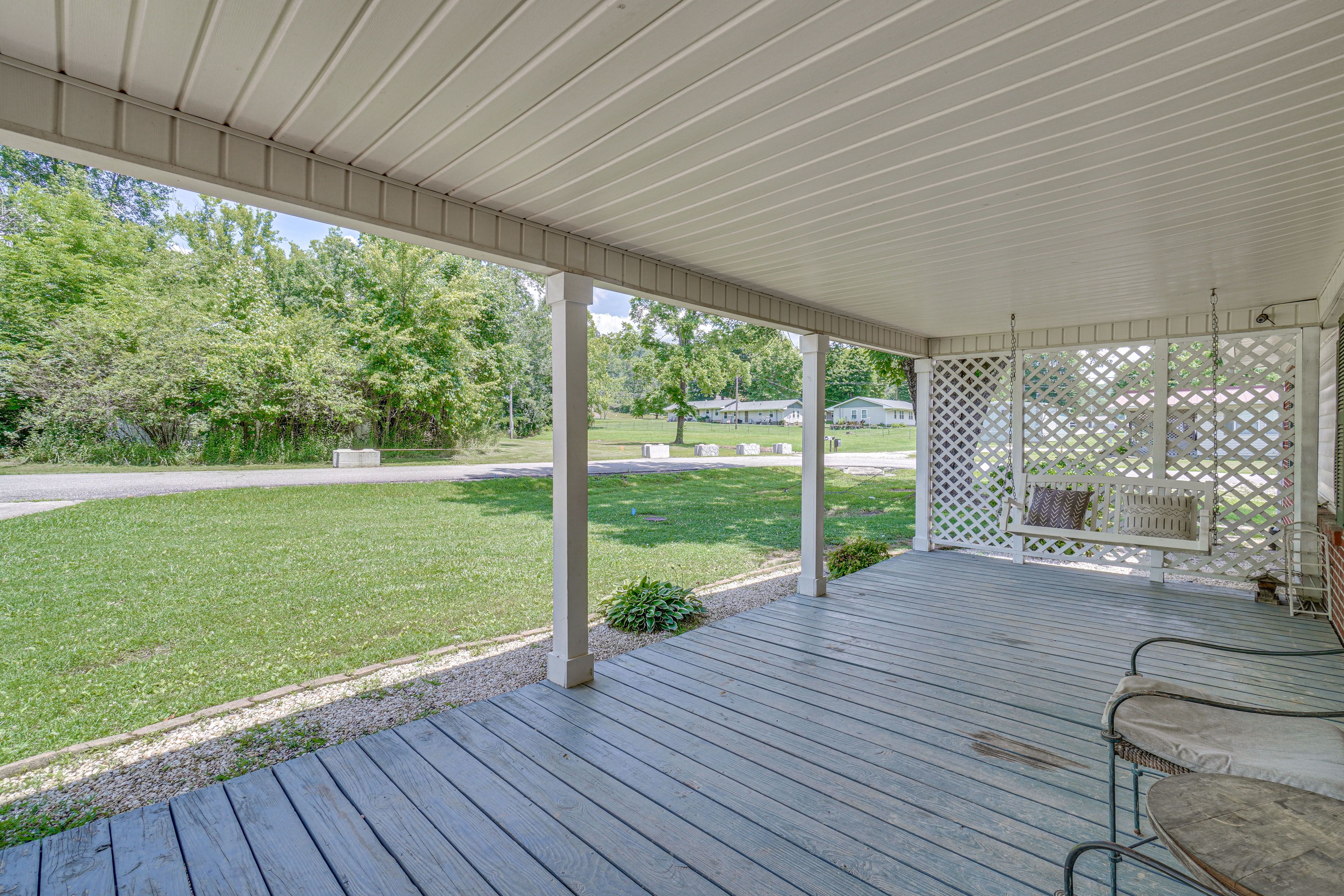 Covered Porch w/ Swing