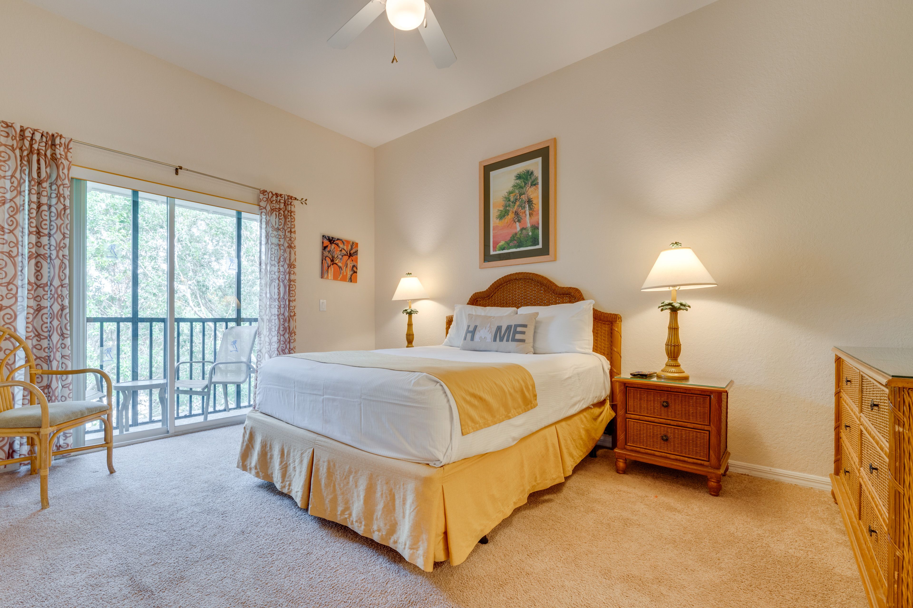 Bedroom 1 | Queen Bed | Linens Provided | Flat-Screen TV