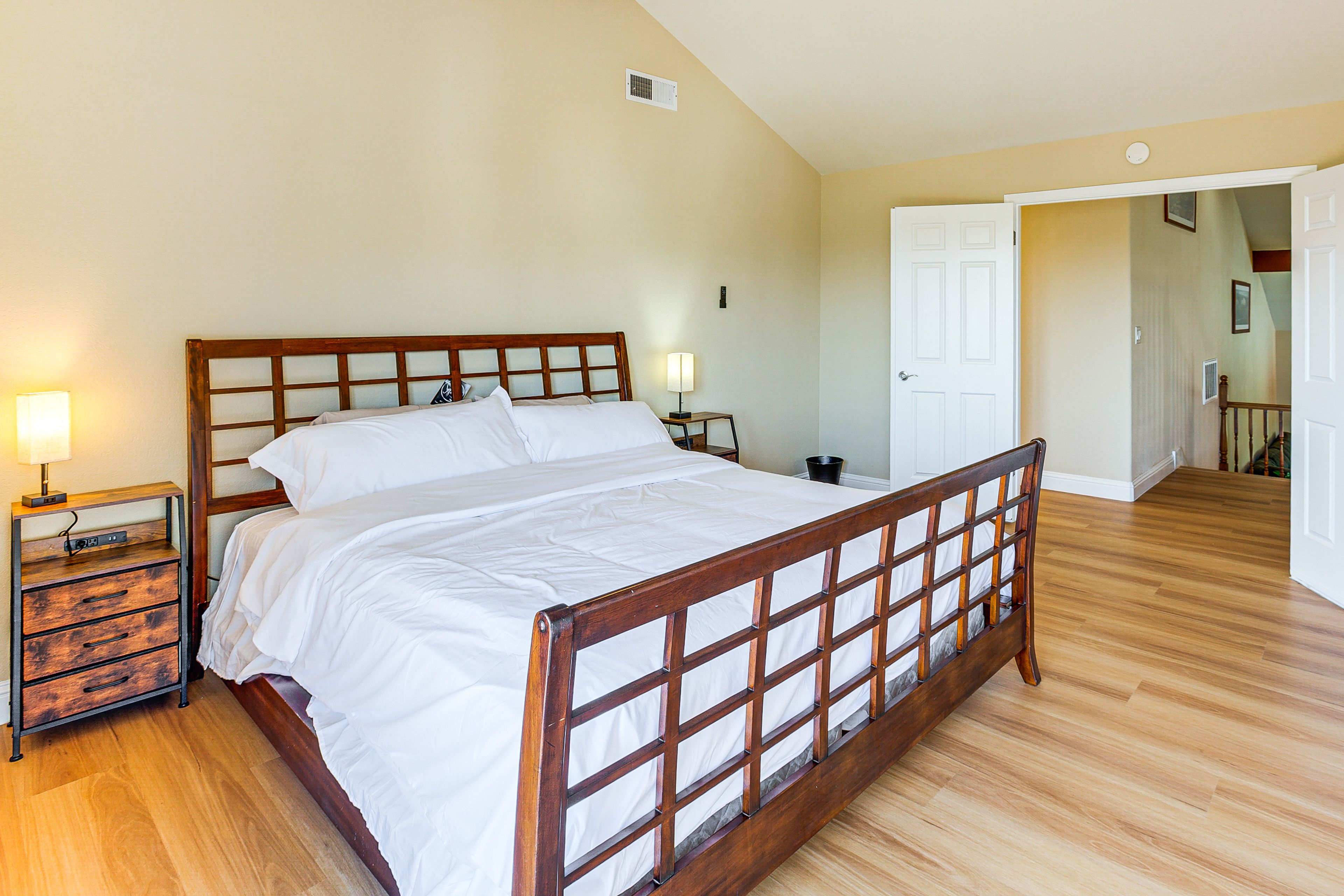 Bedroom 2 | Upper Level | California King Bed | Linens Provided