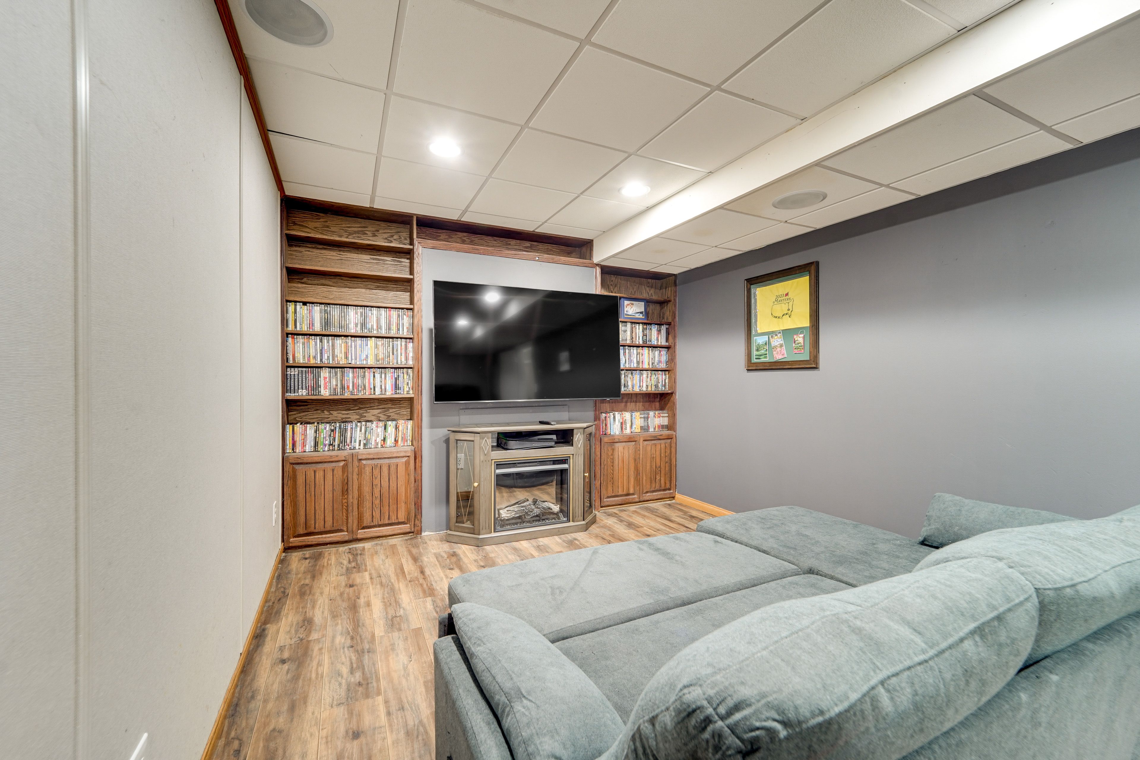Media Room | Smart TV | Workspace | Lower Floor