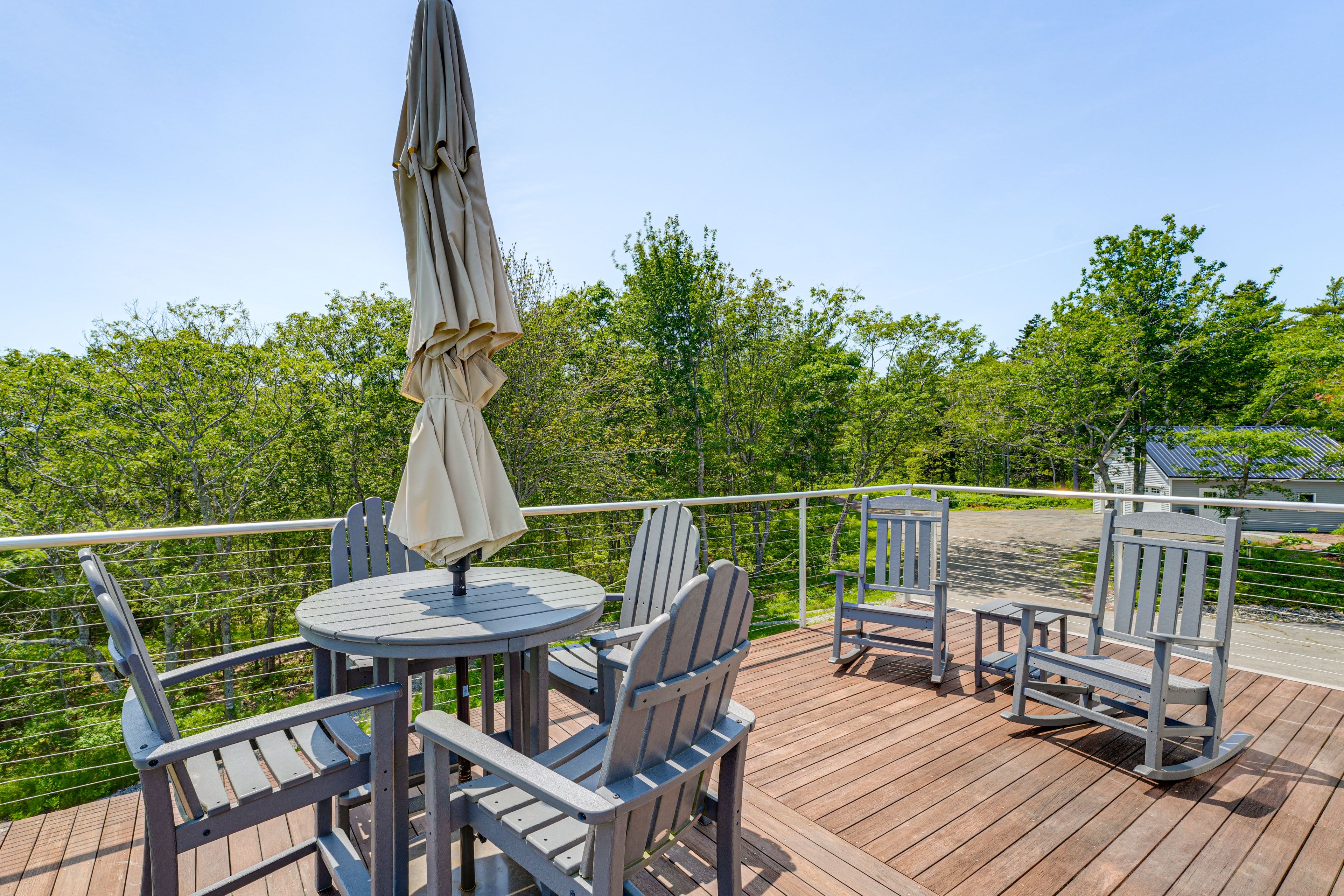 Wraparound Deck | River, Island & Nature Views | Access From Sunroom