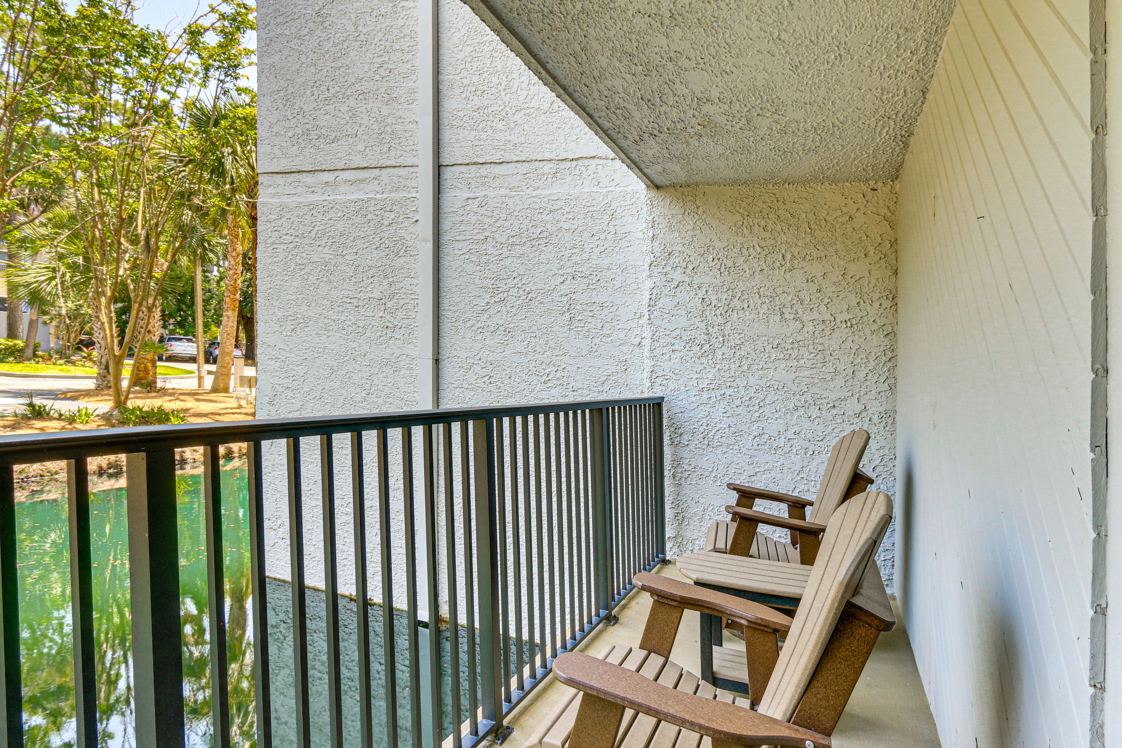 Private Patios w/ Seating | Single-Story Condo