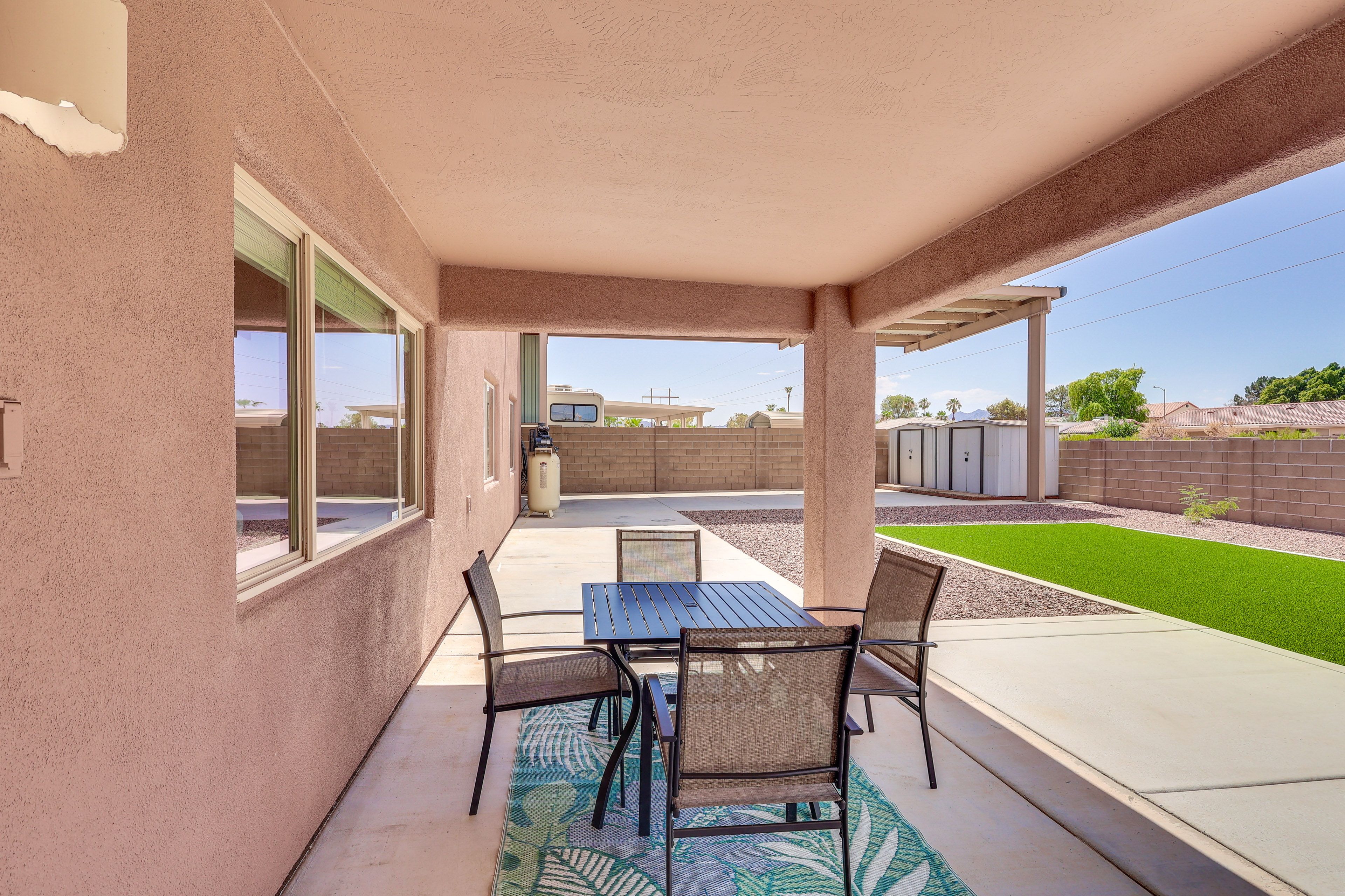 Private Backyard Area | Covered Patio