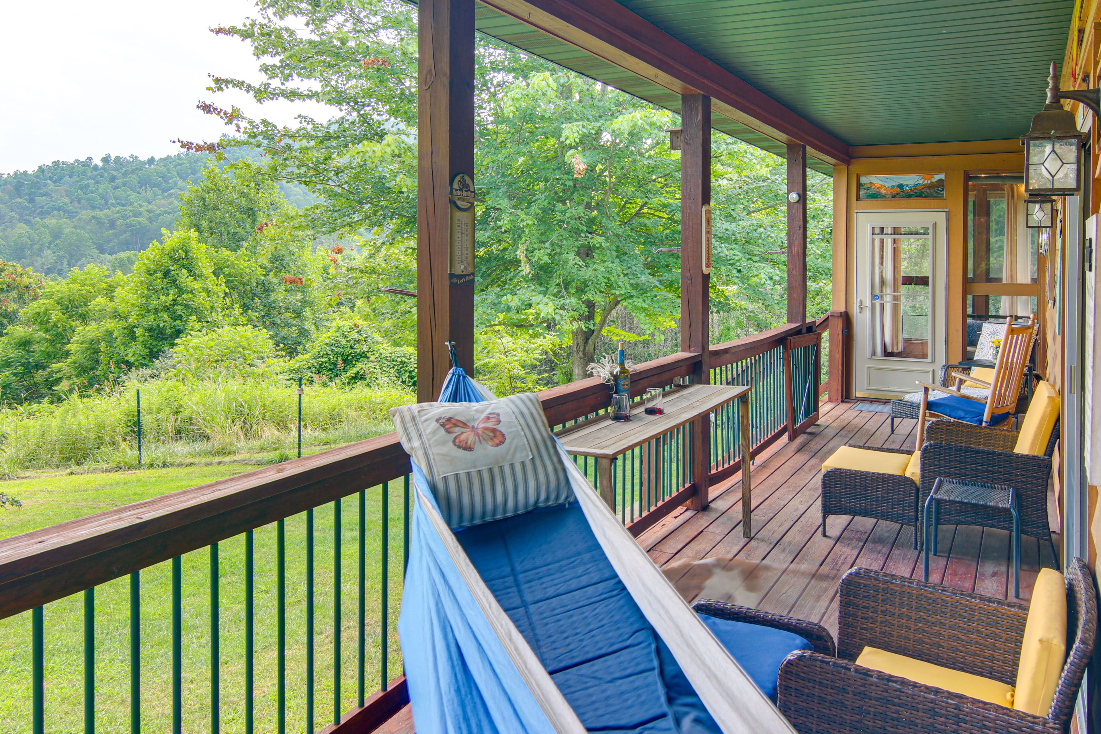 Covered Deck | Hammock | Mountain Views