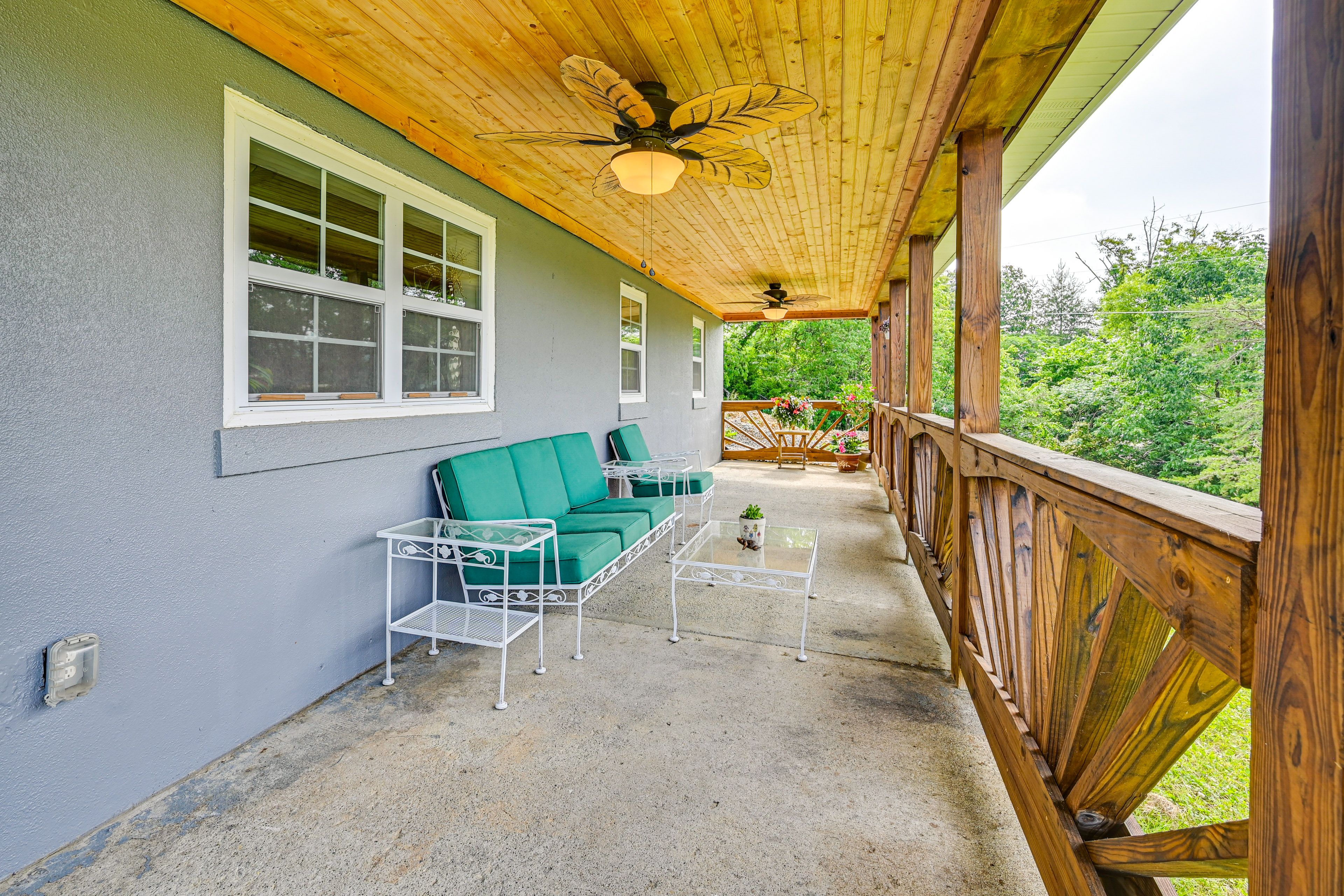 Covered Porch | Outdoor Seating | Ceiling Fans