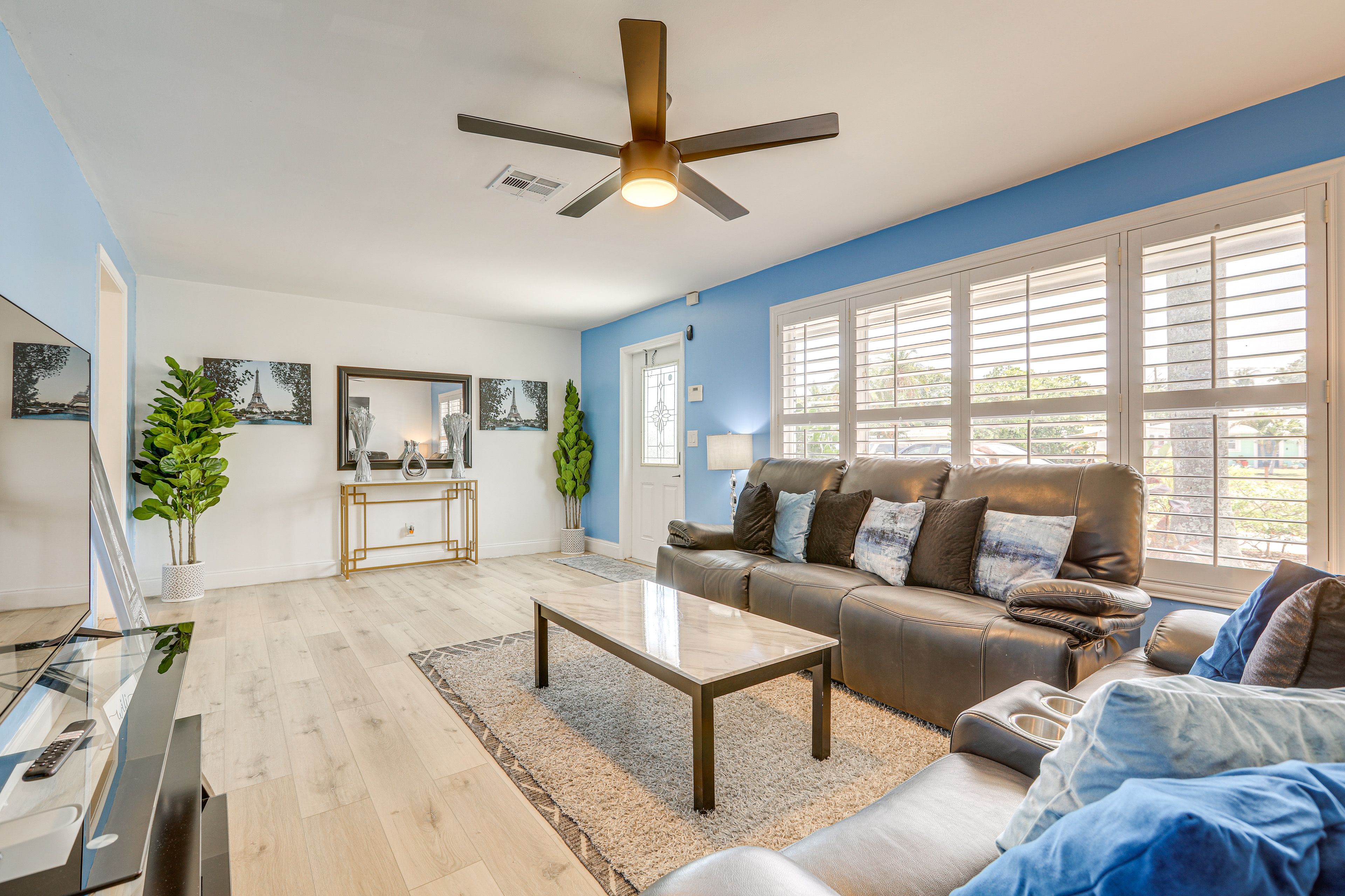 Living Room | Central A/C & Heating | Flat-Screen TV