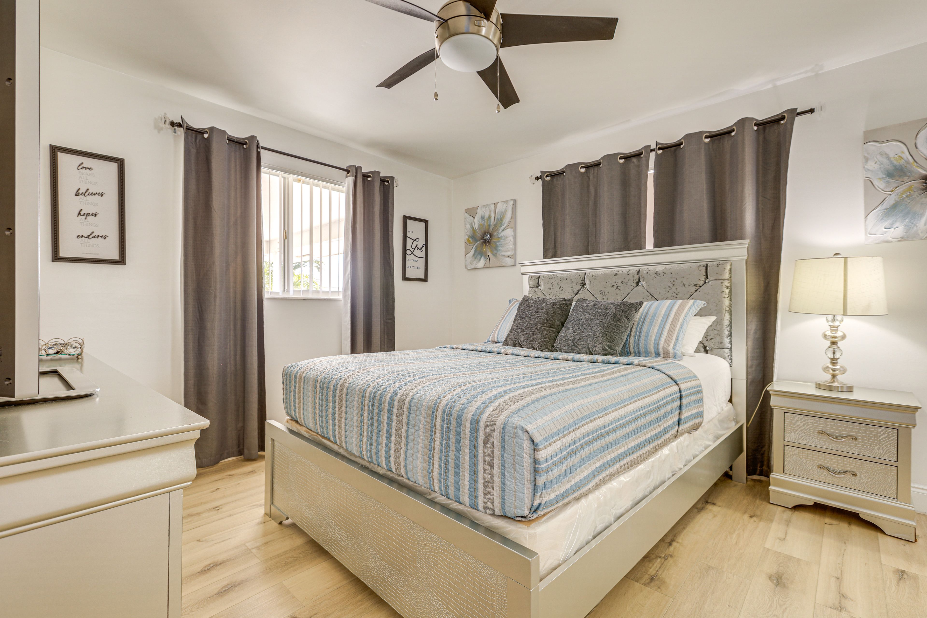 Bedroom 1 | Queen Bed | Linens Provided | Flat-Screen TV