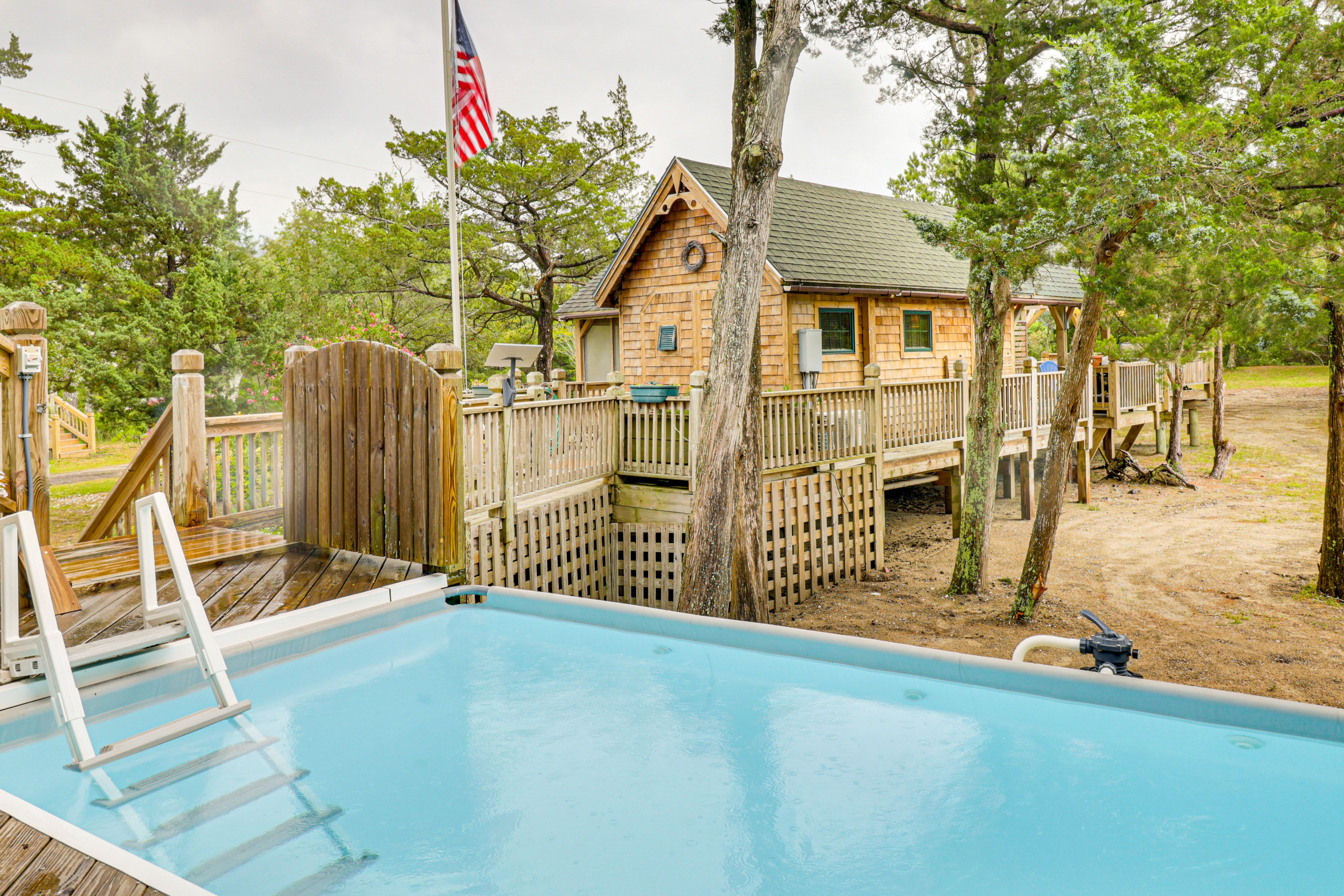 Shared Pool | Private Hot Tub | Single-Story Cabin