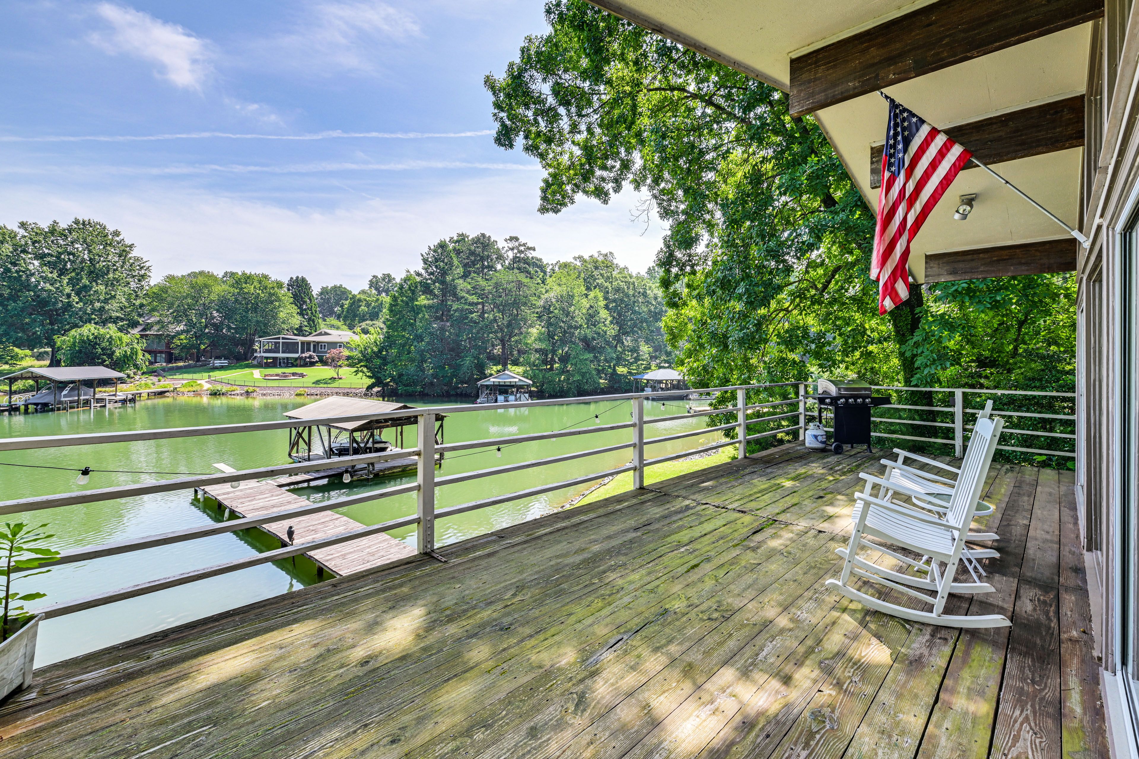 Private Deck/Balcony | Lake Views | Gas Grill