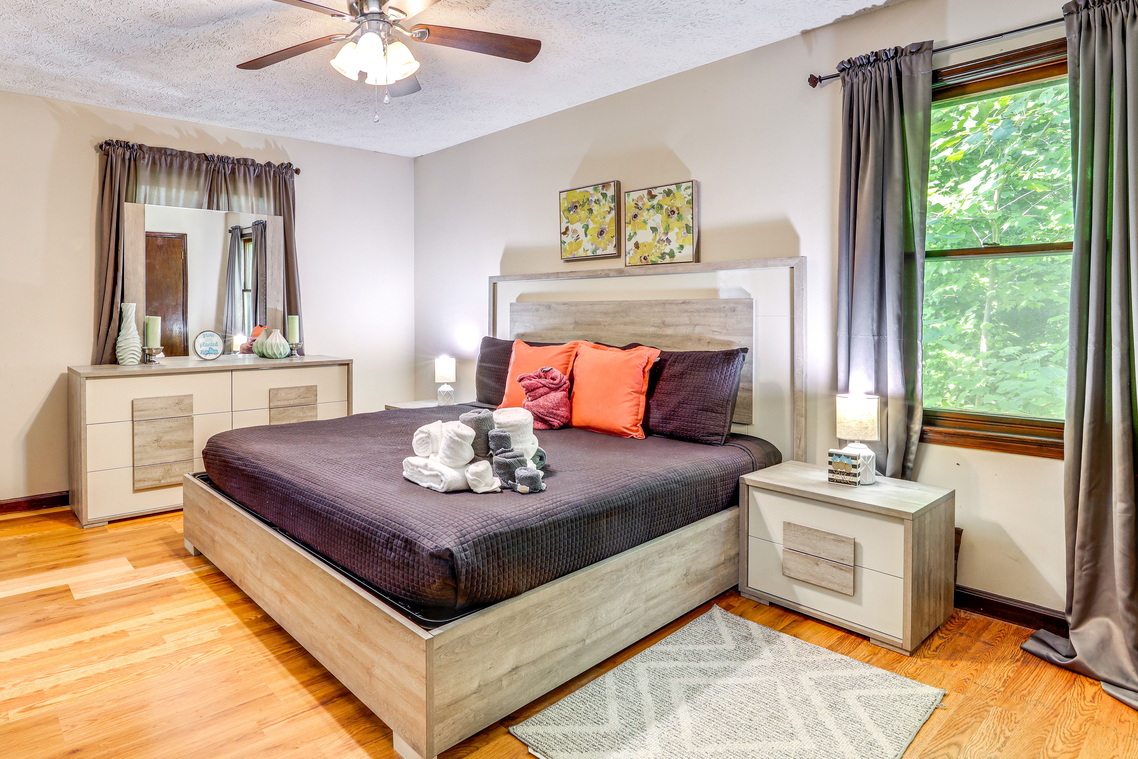 Bedroom 1 | King Bed | Linens Provided | 2nd Floor