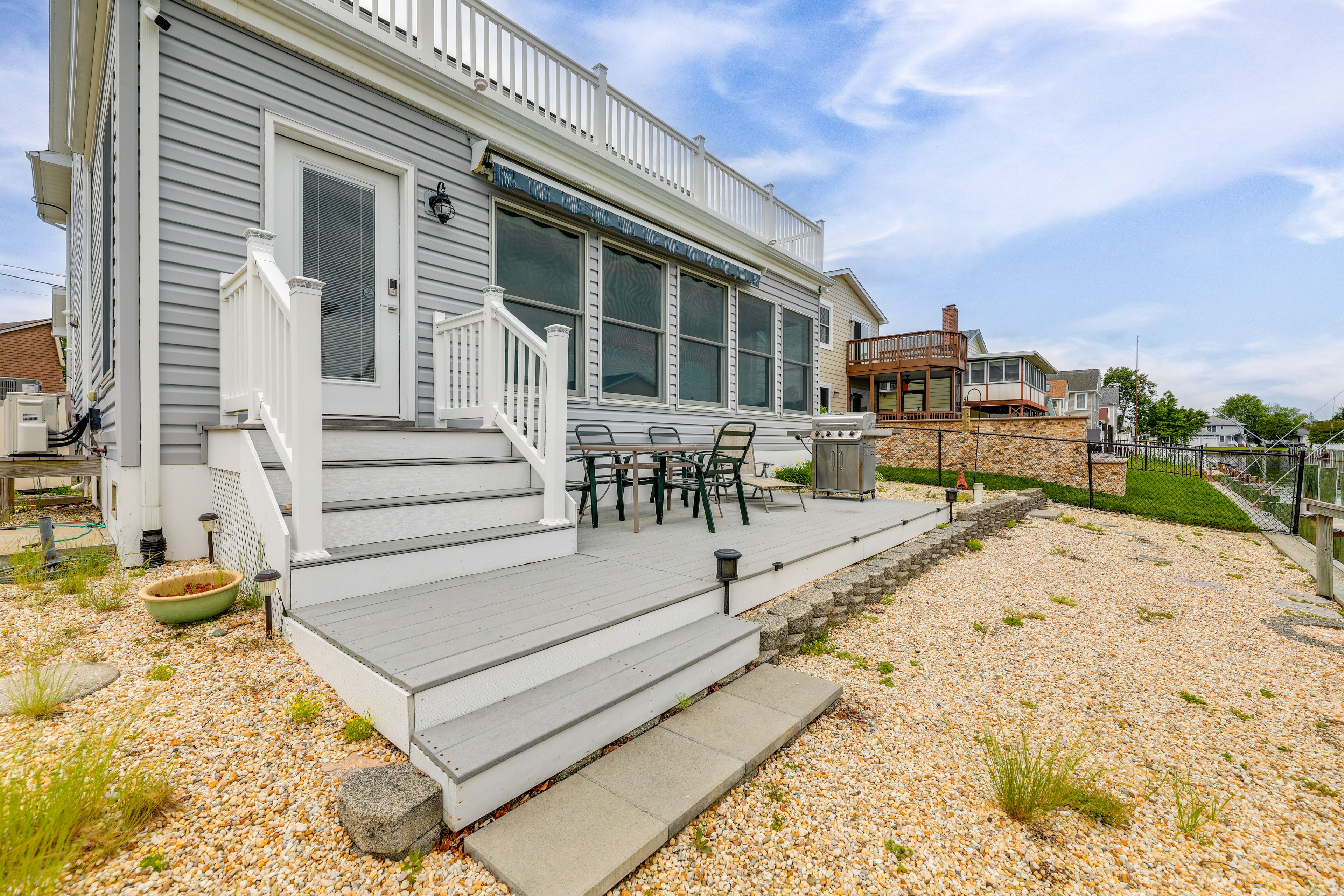 Property Exterior | Furnished Deck | Gas Grill