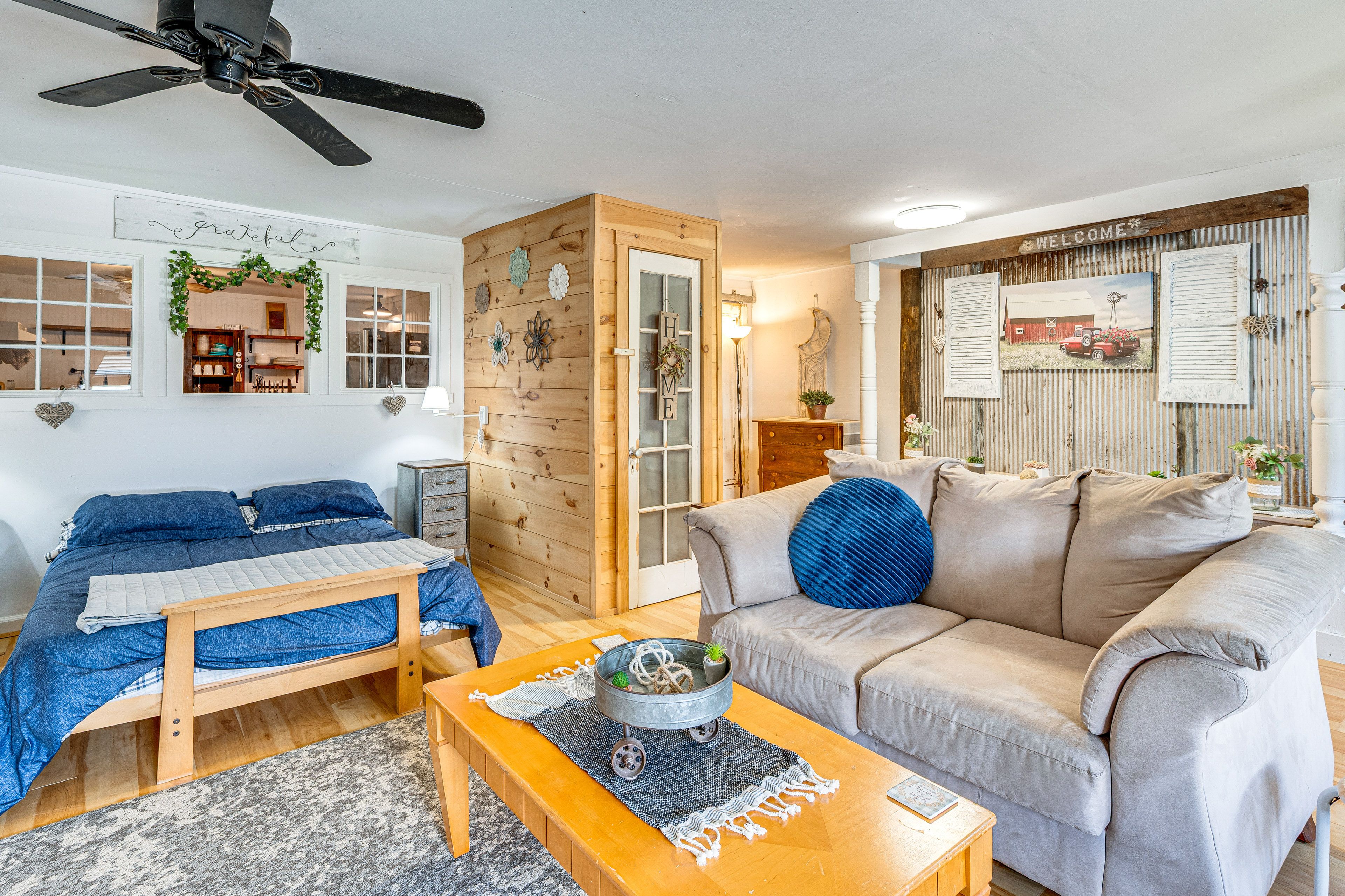 Barton Vacation Rental | Studio | 1BA | 700 Sq Ft | Stairs Required