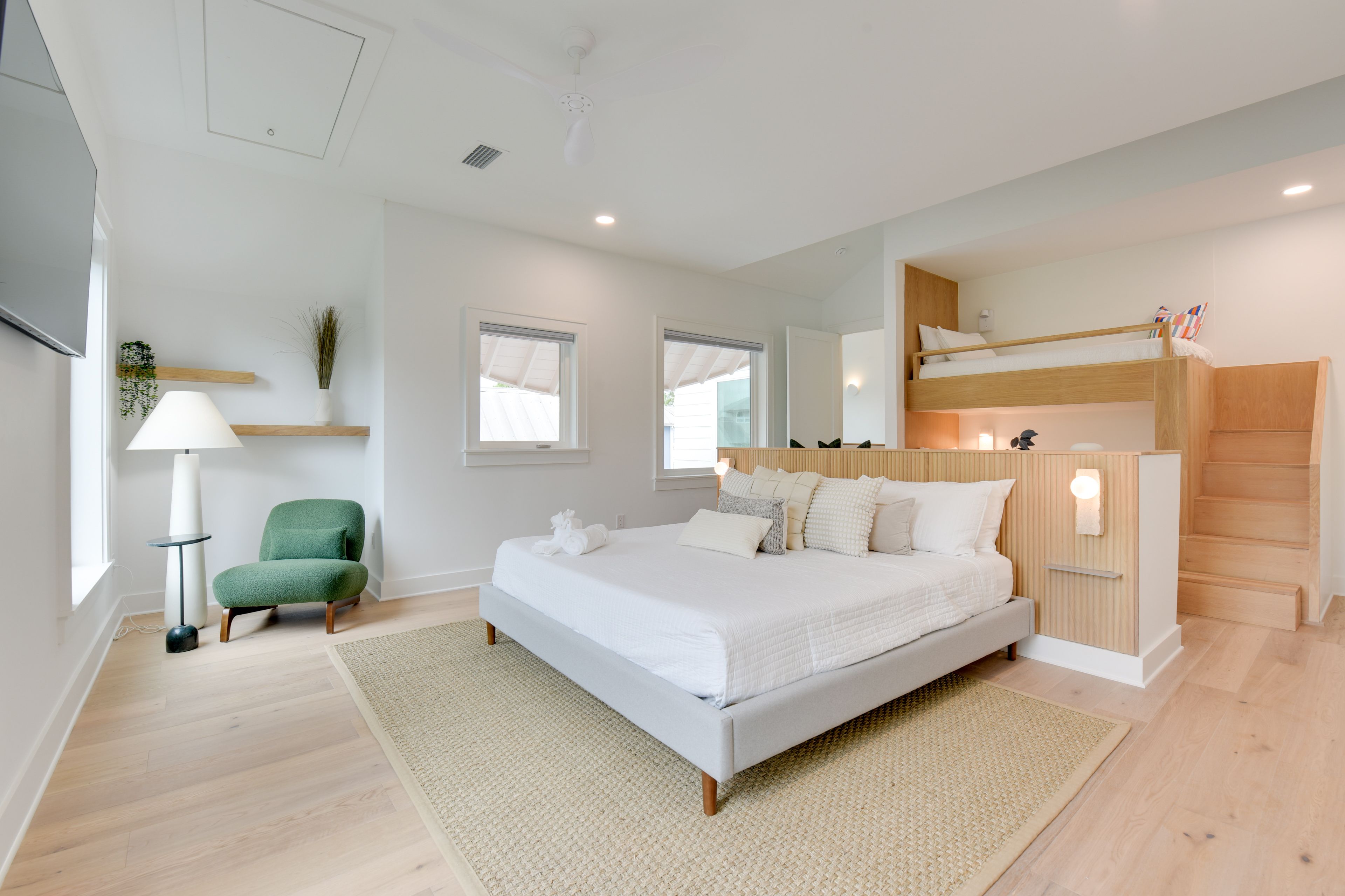 Bedroom 2 | King Bed | Twin XL Bunk Bed | Smart TV | Upper Level