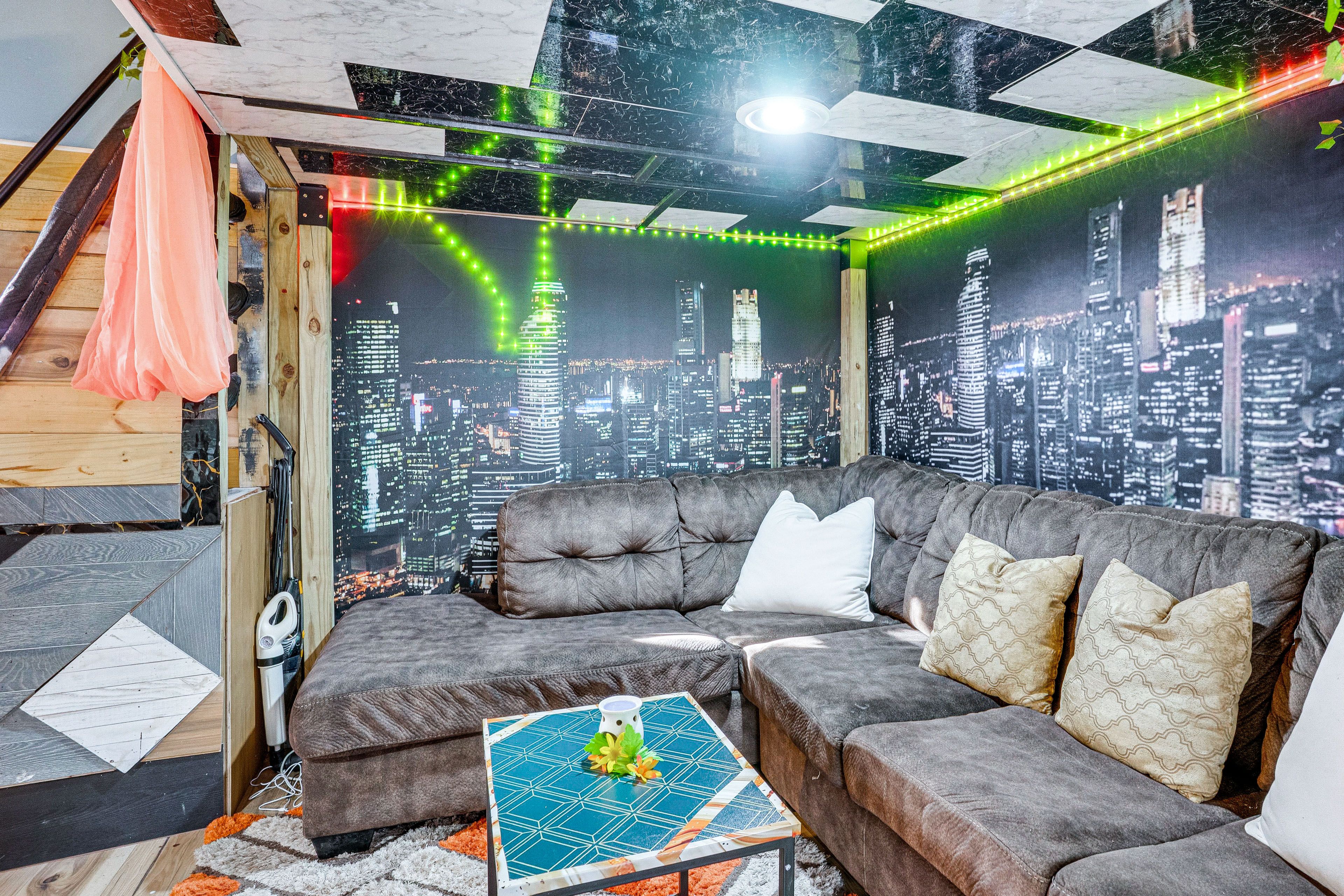 Studio | Living Space | Queen Sleeper Sofa | 2 Heating Units | Window A/C Unit