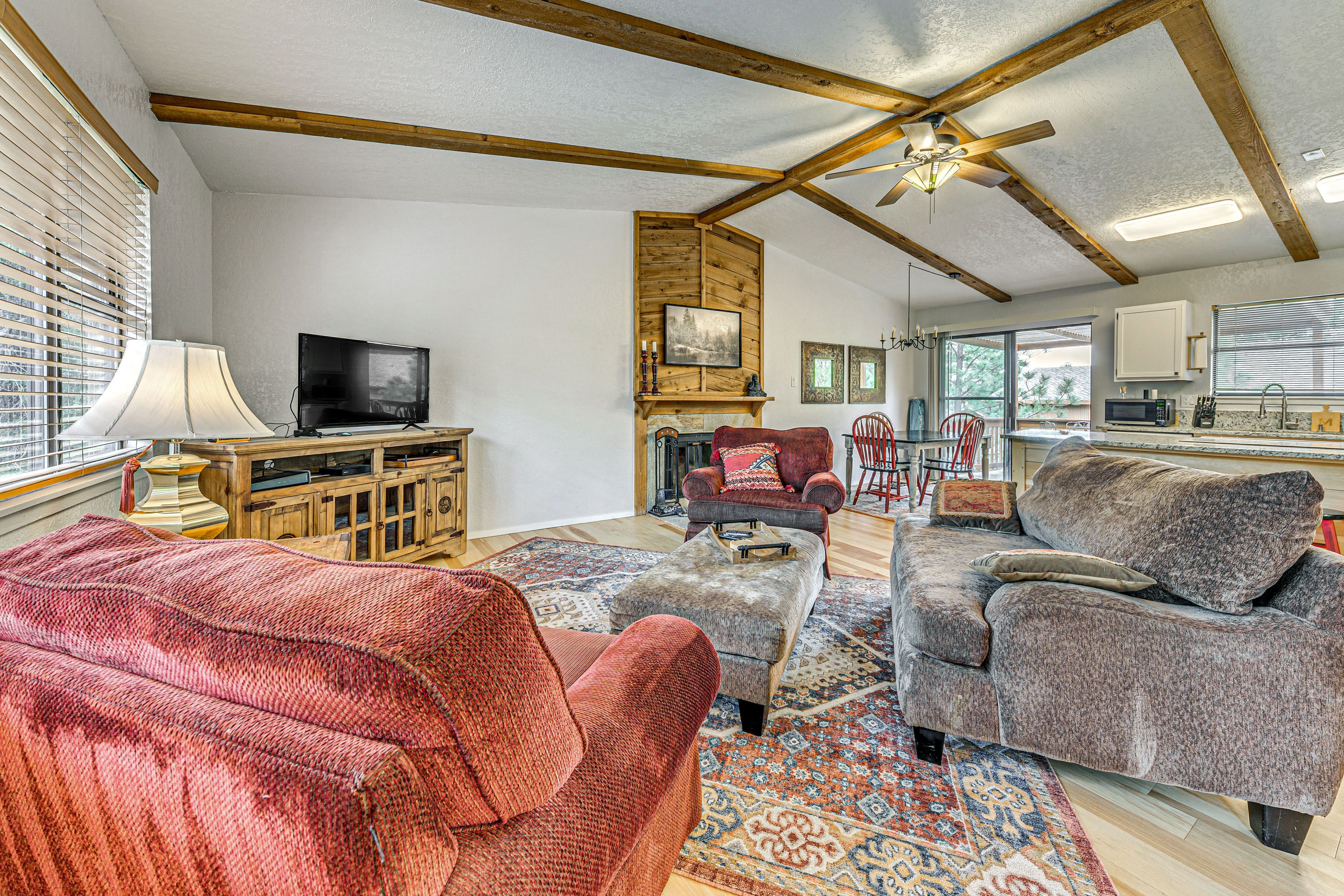 Ruidoso Vacation Rental | 2BR | 2BA | 1,200 Sq Ft | Stairs Required