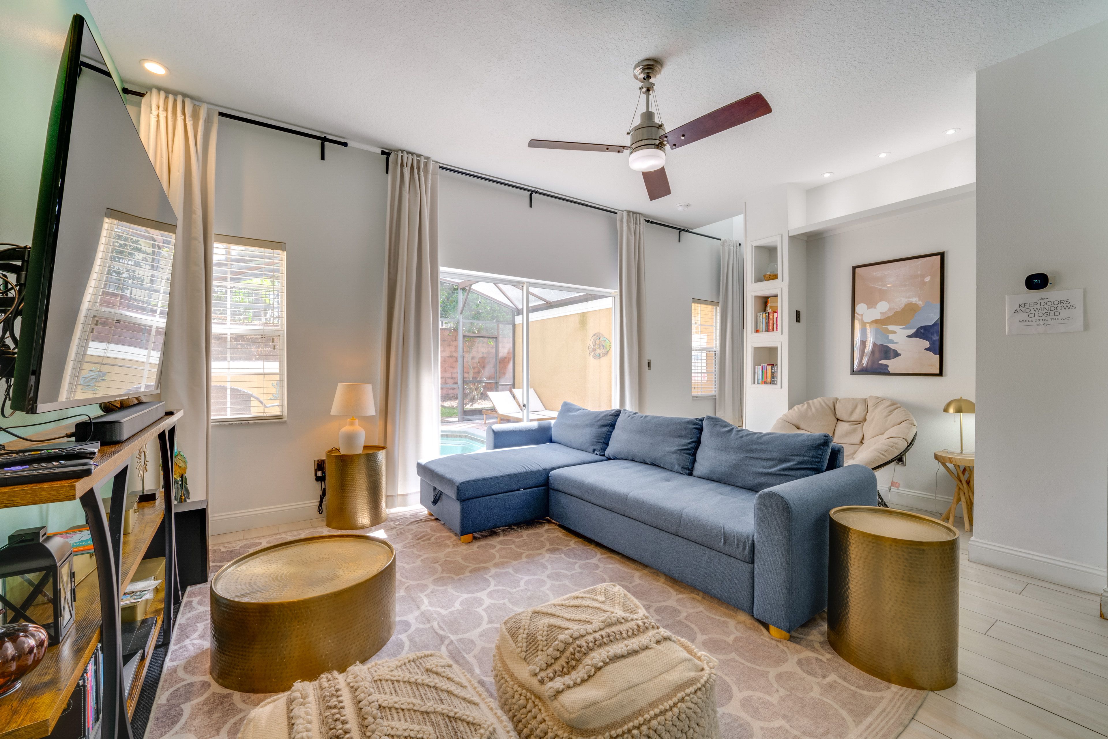 Living Room | 1st Floor | Full Sleeper Sofa